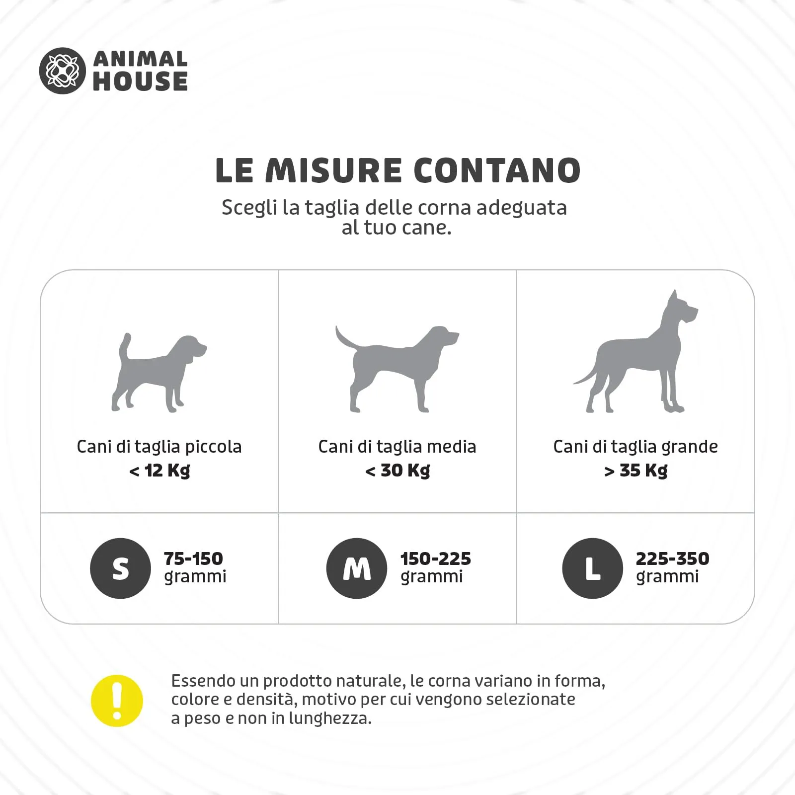 Animal House Corna di Bufalo per Cani, Taglia S - immagine 3