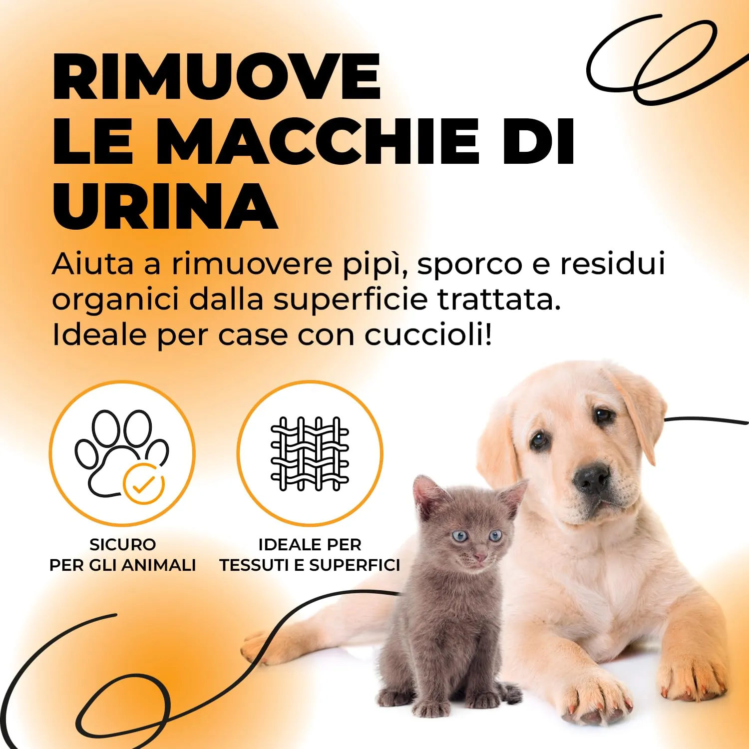 ERRECHOME NoPeey Detergente Urina Cane e Gatto per Tessuti e Superfici, 1 L - immagine 3