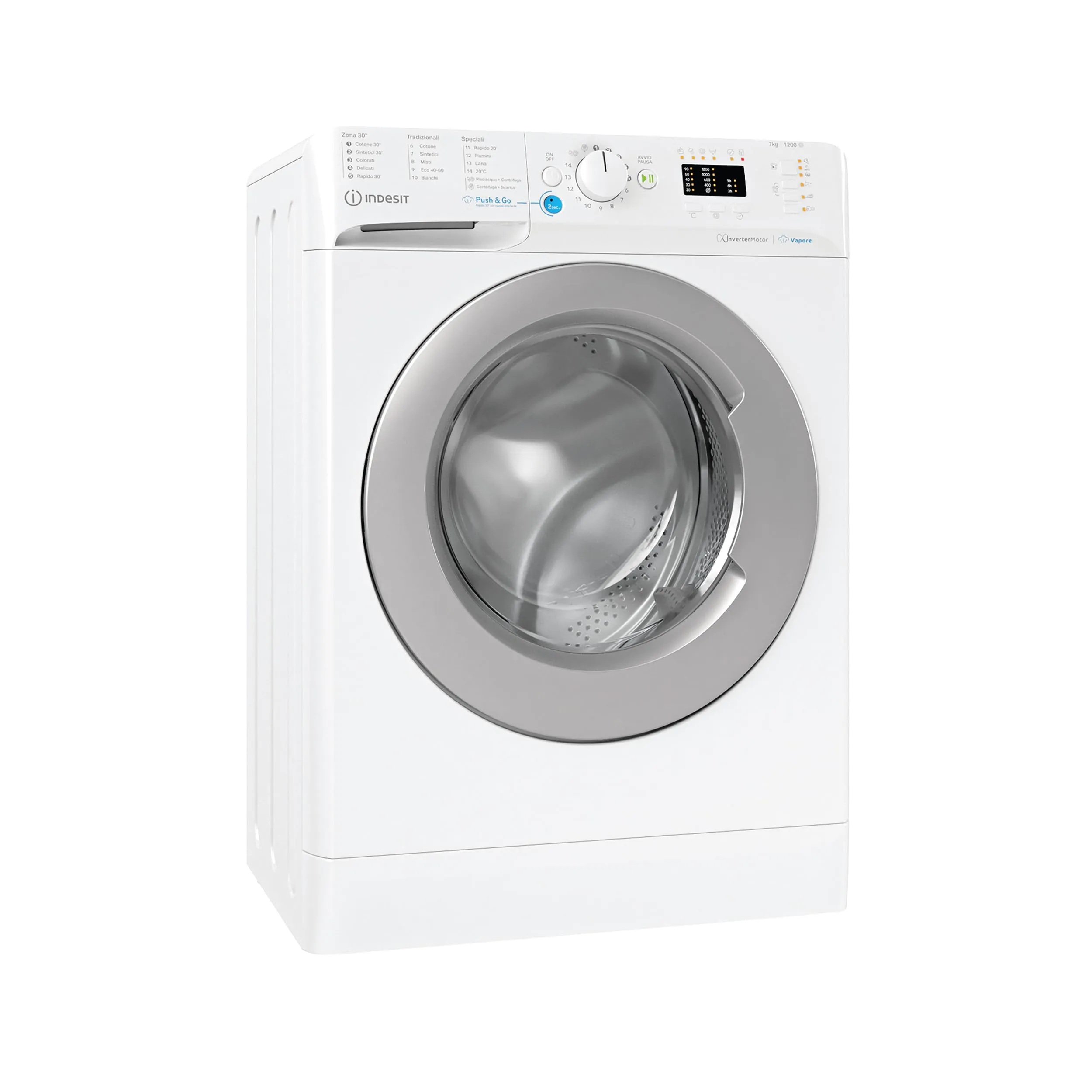 Indesit BWSA 7126X SV IT Lavatrice 7 kg 1200 Giri/min Classe A - immagine 3