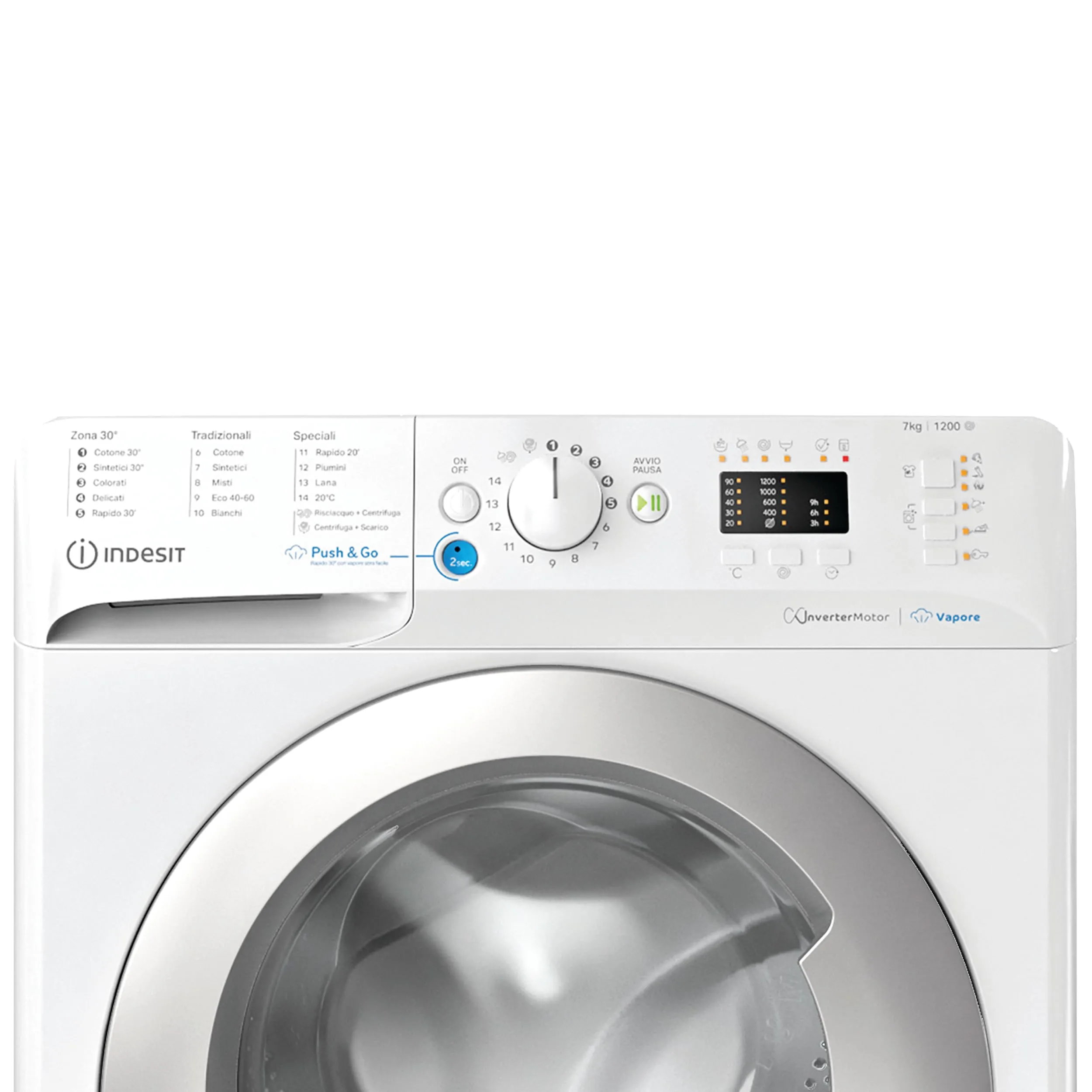 Indesit BWSA 7126X SV IT Lavatrice 7 kg 1200 Giri/min Classe A - immagine 4