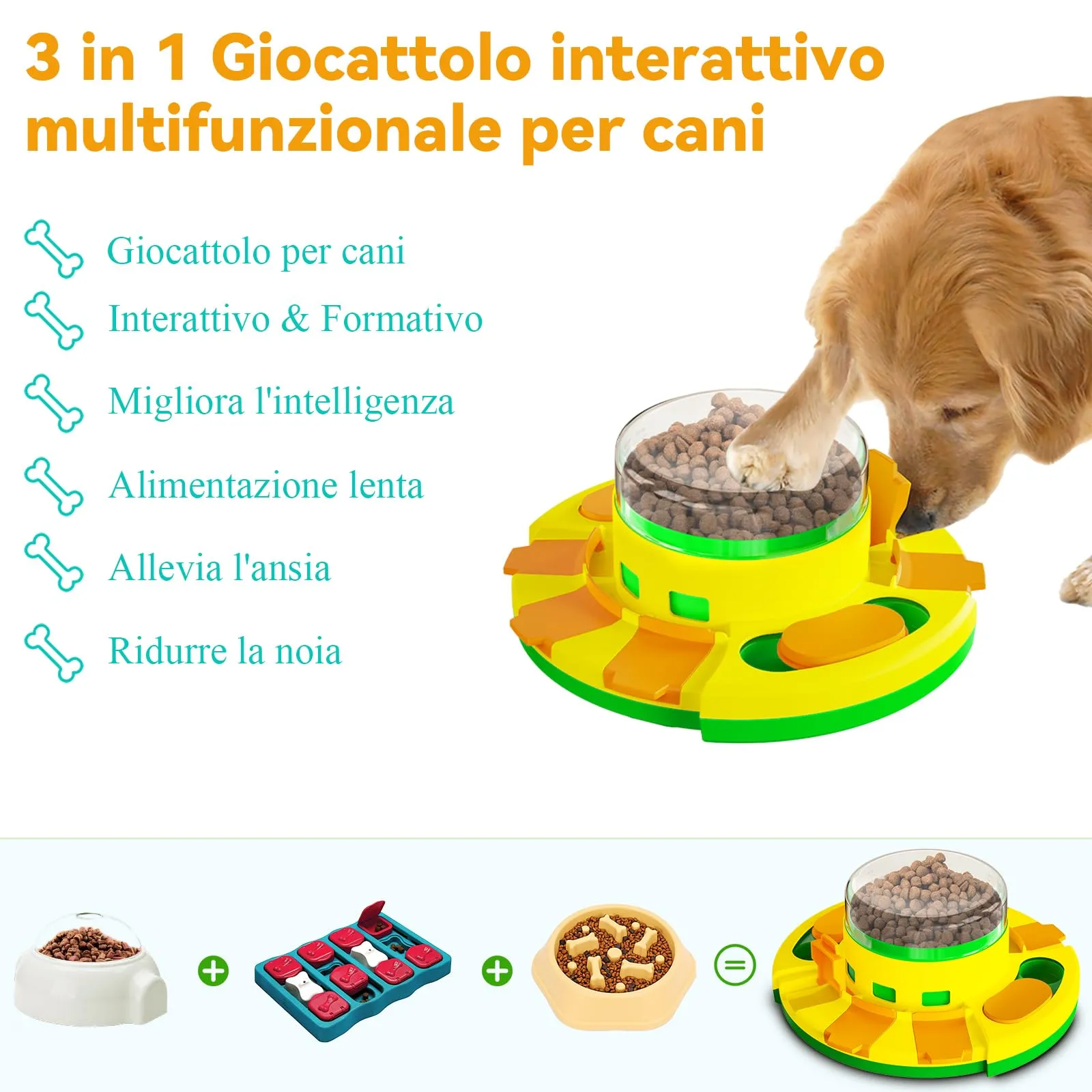 Dufuso Gioco Interattivo Intelligente per Cani, Training Comportamentale e Sollievo dallo Stress, Livello 2 (Intermedio) - immagine 2