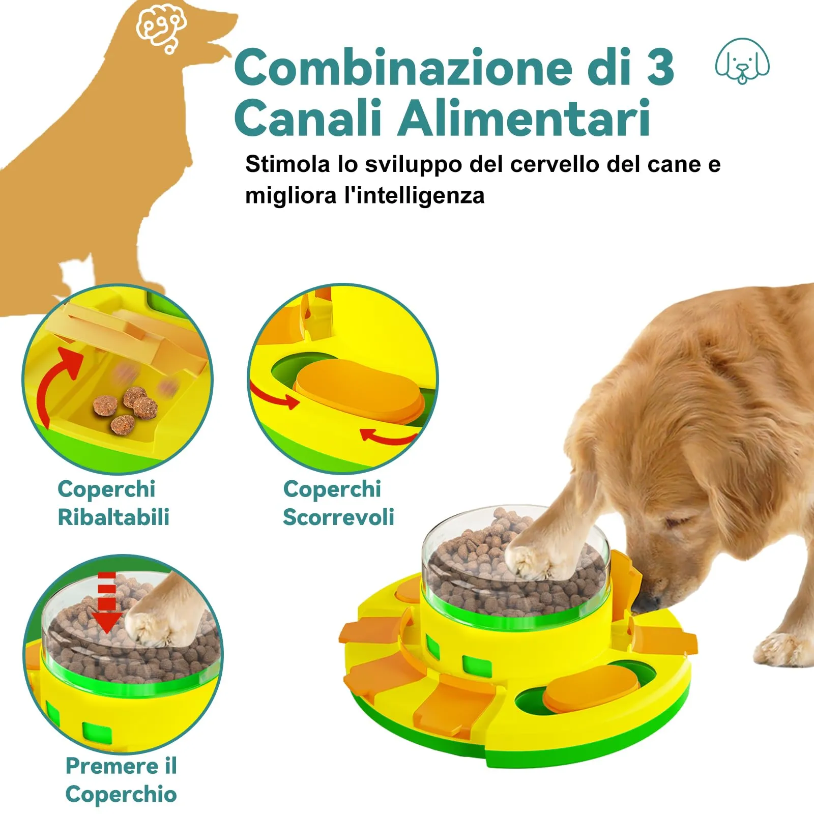 Dufuso Gioco Interattivo Intelligente per Cani, Training Comportamentale e Sollievo dallo Stress, Livello 2 (Intermedio) - immagine 5