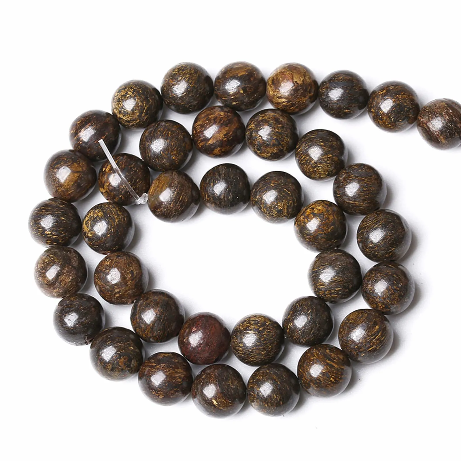 jiejinyu Perline in Pietra Naturale di Bronzite, 4 mm, 86 Pezzi - immagine 5