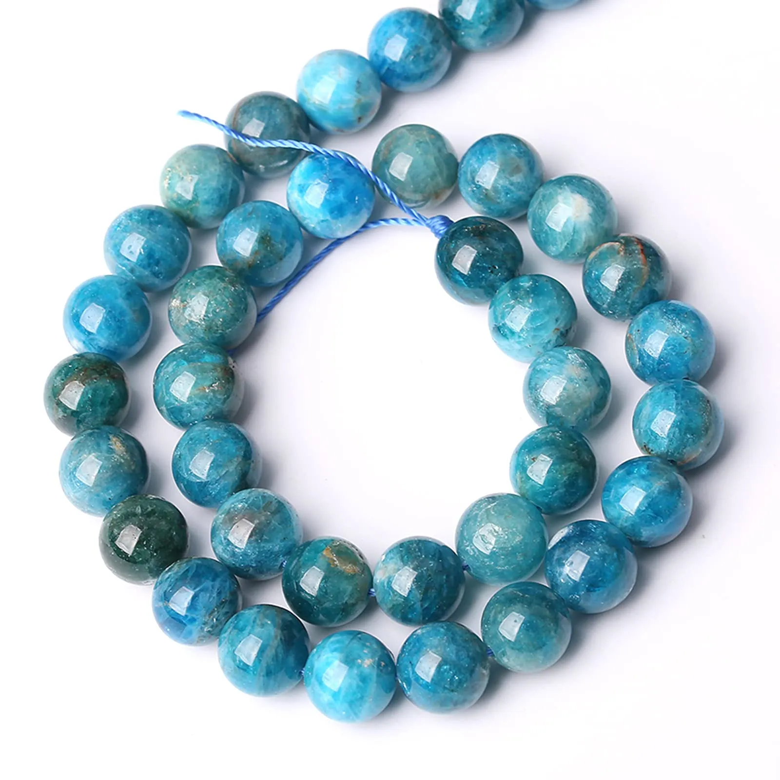 jiejinyu Perle in Apatite Blu Grado A 12mm, 32 pezzi - immagine 5