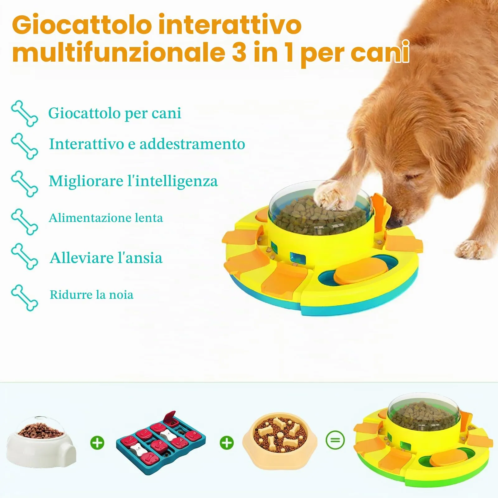 Dufuso Giocattolo di Intelligenza Interattivo per Cani, Training Comportamentale Livello 2 (Intermedio) - immagine 2