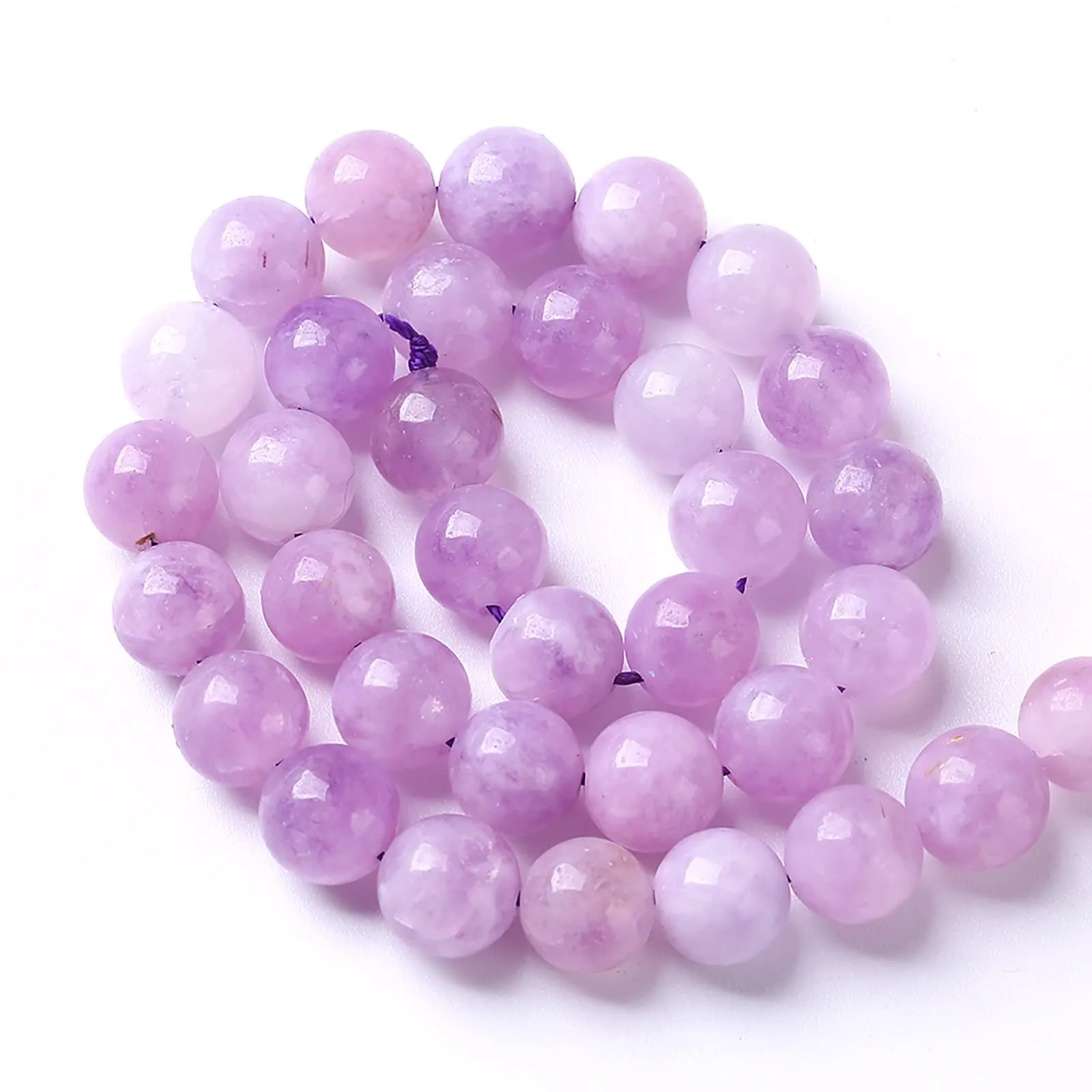 Jiejinyu Perline di Cristallo in Ametista Lavanda, Pietra Naturale 6 mm, 60 Pezzi - immagine 2