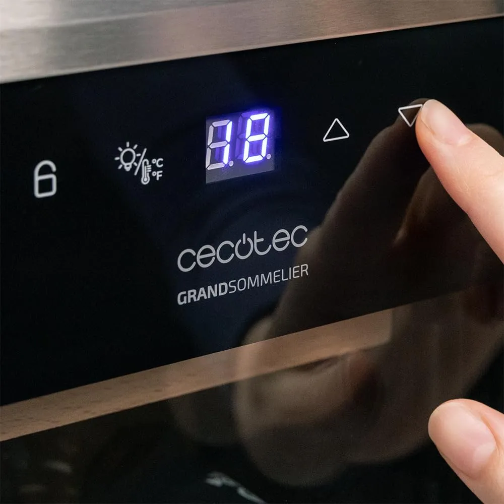 Cecotec Bolero GrandSommelier 1250 CoolWood Compressor Cantinetta Vino 12 Bottiglie - immagine 7