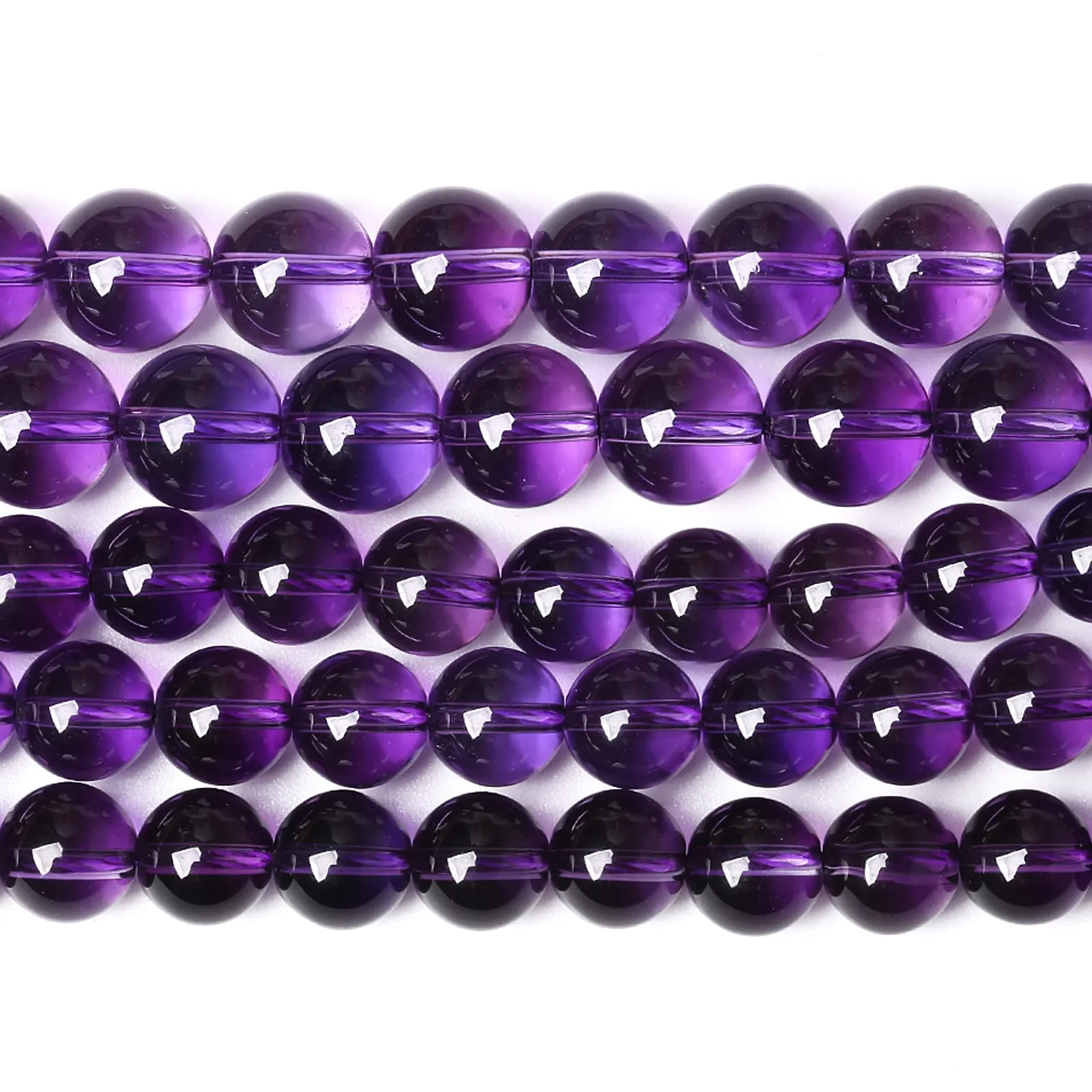 Jiejinyu Perline in Pietra di Ametista Grado 3A, 6mm, 60pz - immagine 3