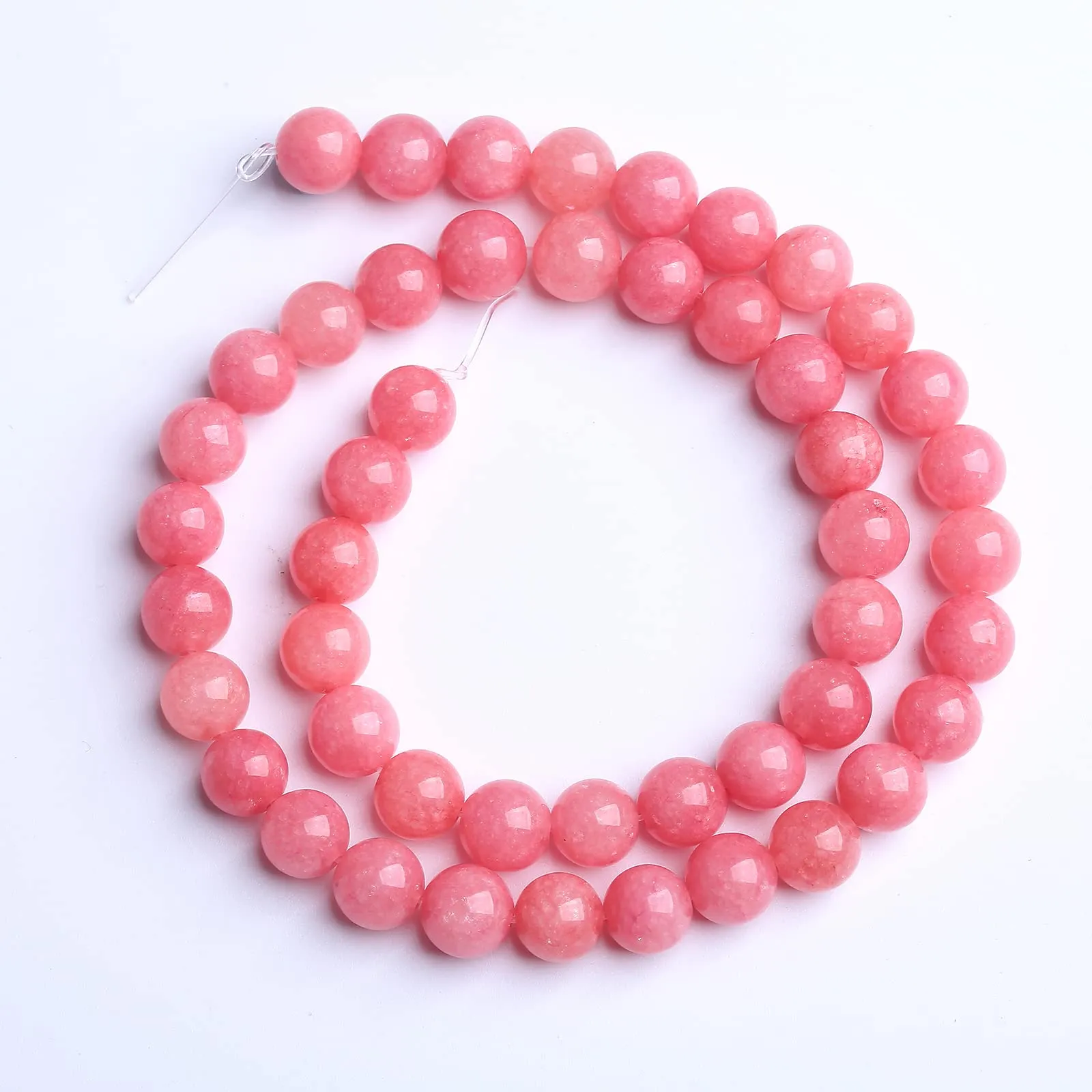 jiejinyu Perline di giada rosa naturale 4mm, 88 pezzi, per creazione gioielli - immagine 5