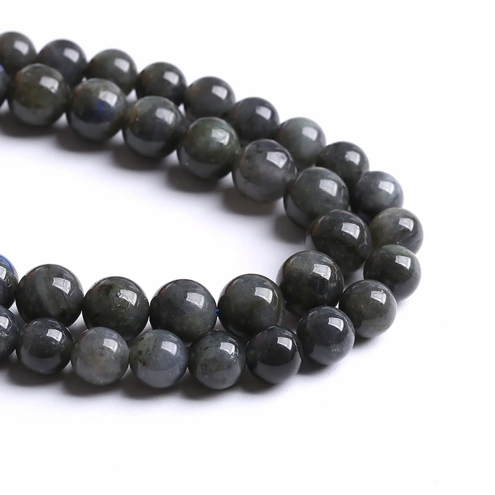 Jiejinyu Perle di Labradorite Nera, 6mm, 60 Pezzi - immagine 4