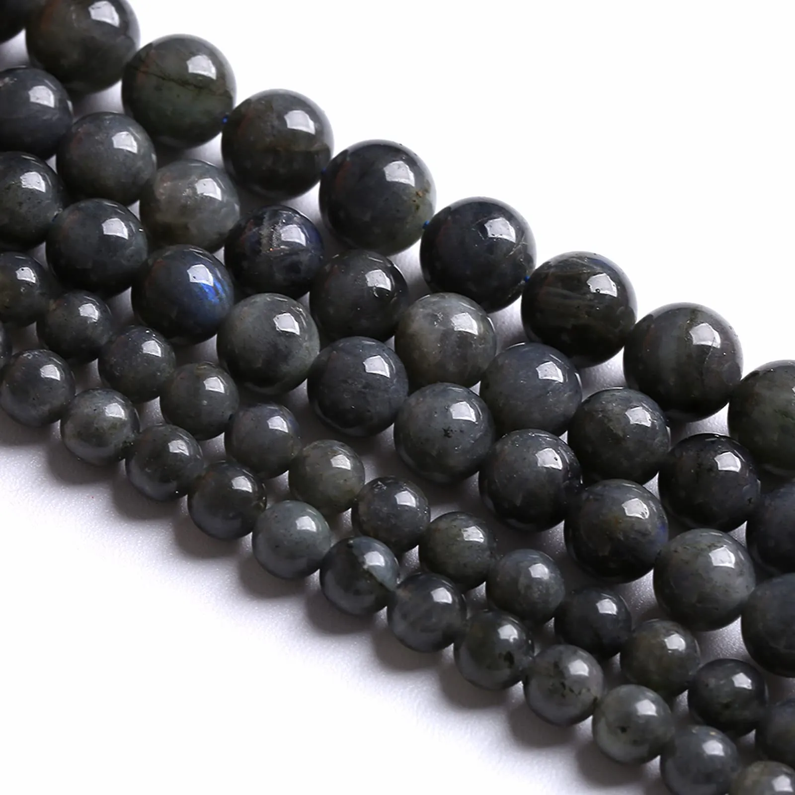 jiejinyu Perline di Labradorite Nera, 4 mm, 88 pezzi - immagine 3