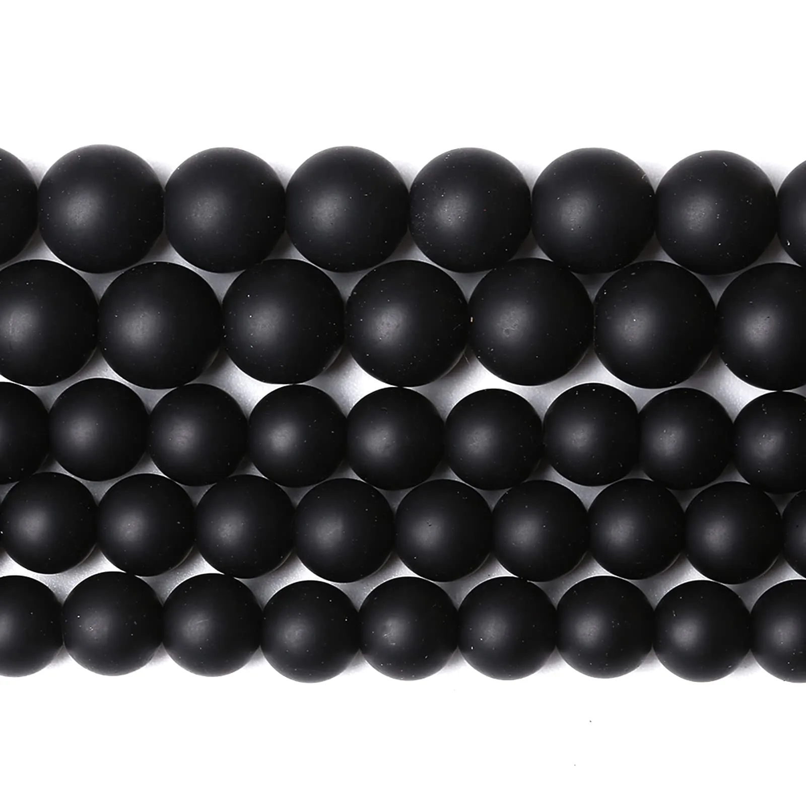 Jiejinyu Perline in Agata Nera Opaca 12mm, 32 Pezzi - immagine 2