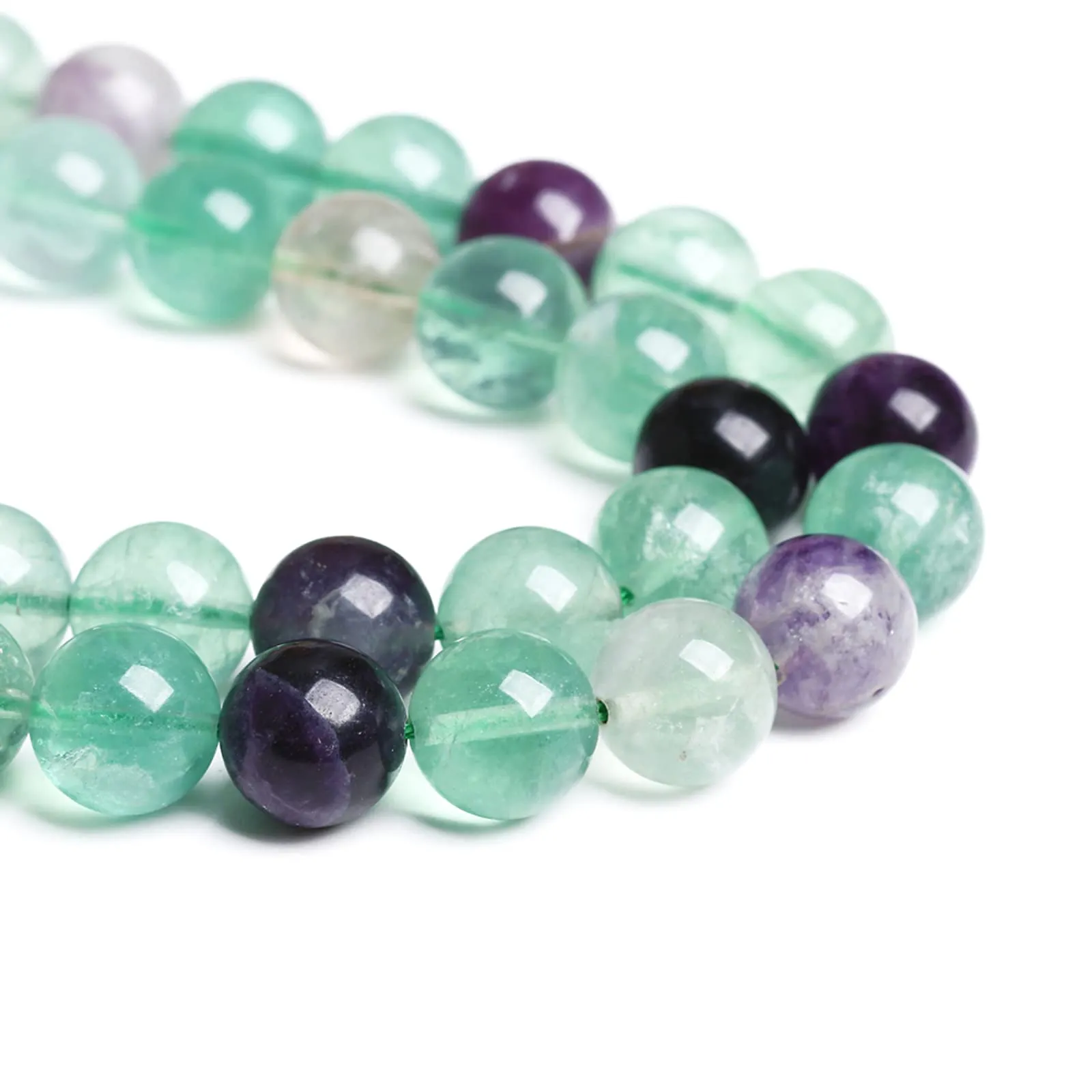 jiejinyu Perle in Fluorite Verde 4mm, 86 Pezzi per Gioielli Fai da Te - immagine 3
