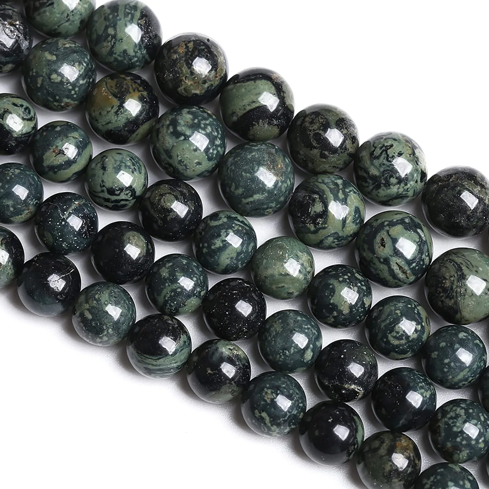 jiejinyu Perline in Diaspro Kambaba, Pietra Naturale, 4 mm, 86 Pezzi - immagine 3