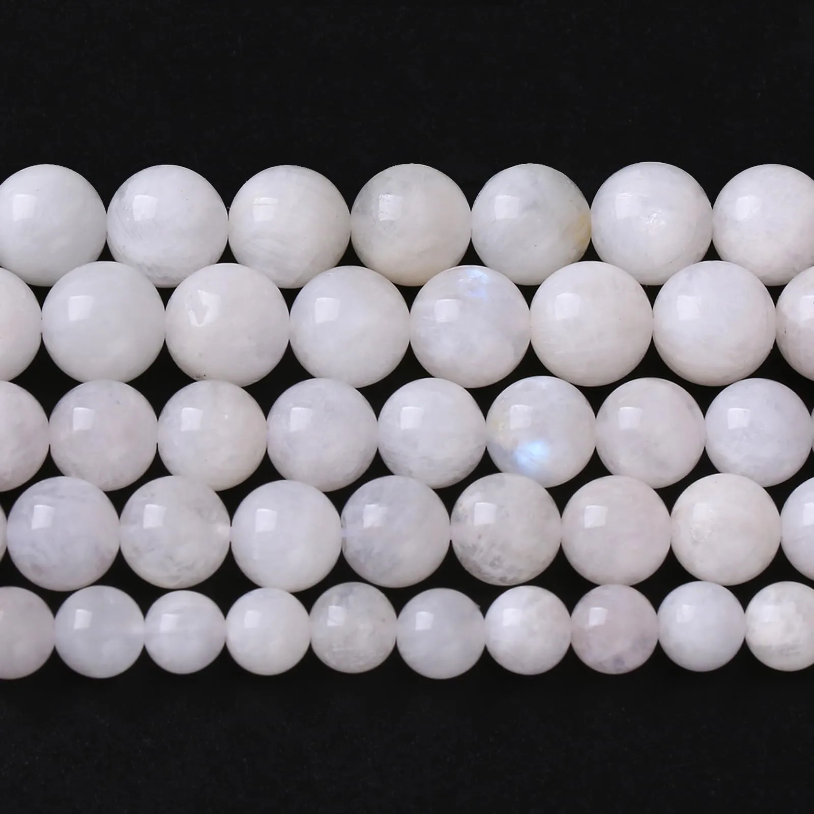 jiejinyu Perline in Pietra di Luna Bianca Naturale 6mm, 60 pezzi - immagine 1