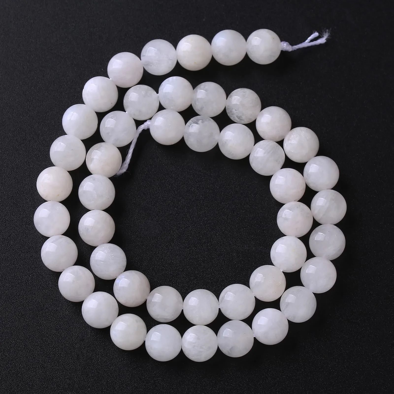 jiejinyu Perline in Pietra di Luna Bianca Naturale 6mm, 60 pezzi - immagine 3