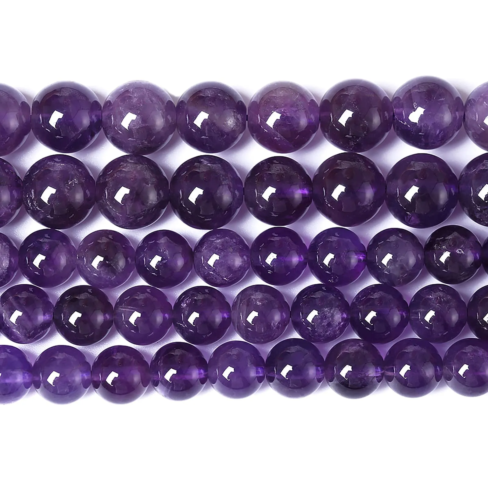 jiejinyu Perle di Ametista Viola in Pietra Naturale, 4 mm, 86 Pezzi - immagine 1