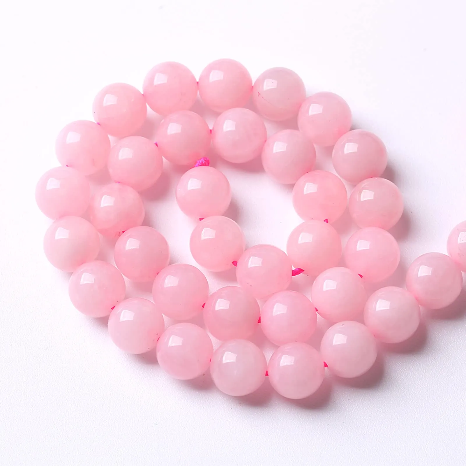 jiejinyu Perline in Quarzo Rosa Brasiliano 4mm, 86 pezzi per gioielli fai da te - immagine 5