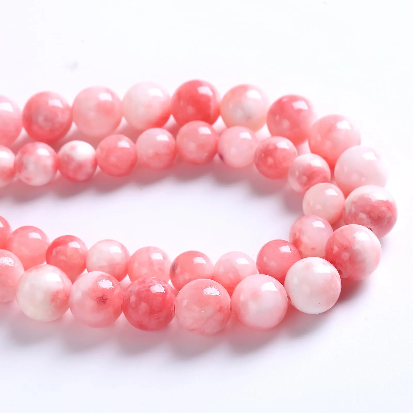 Jiejinyu Perline Distanziatori in Giada Rosa Persiana 10mm, 38 Pezzi - immagine 5