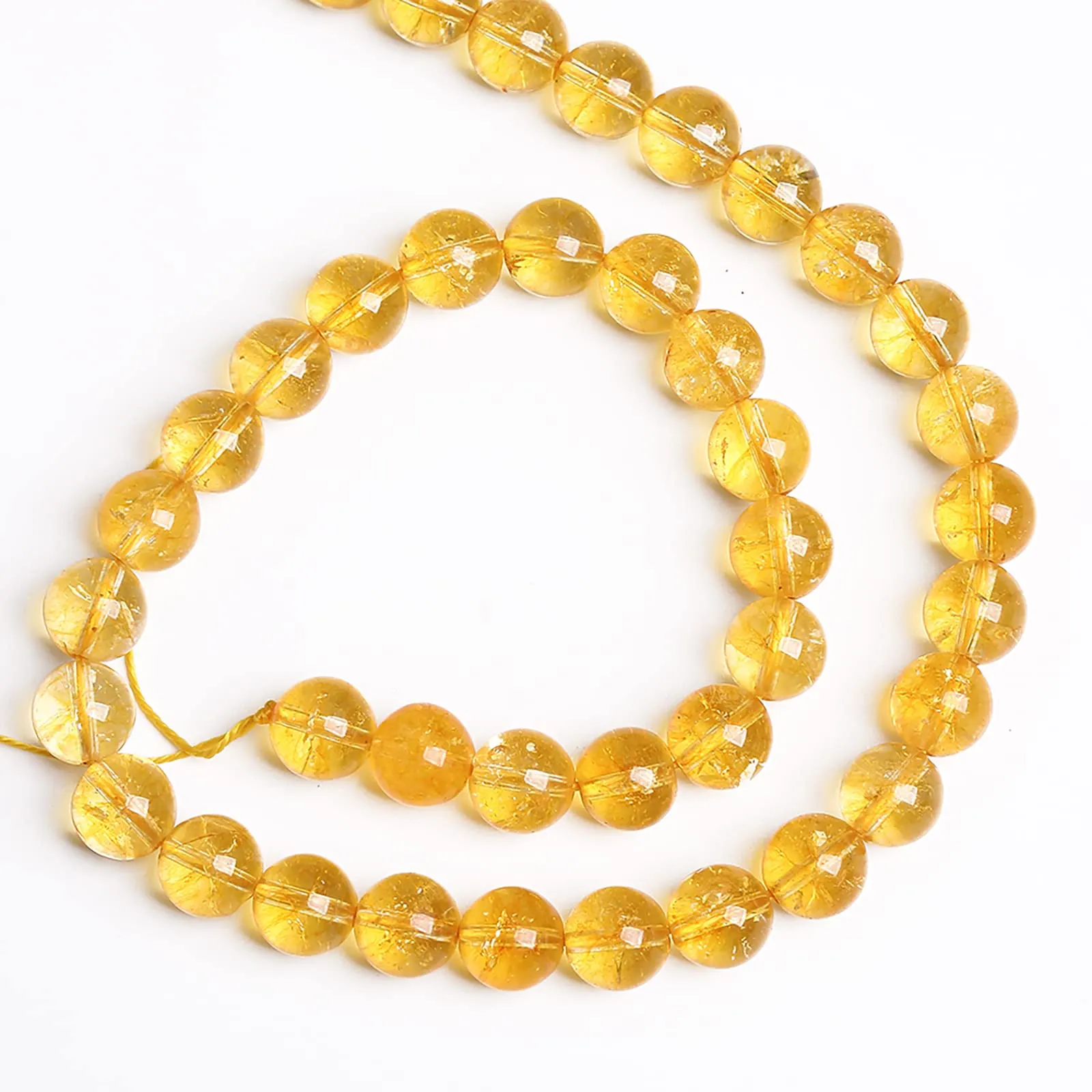 jiejinyu Perline in Cristallo di Quarzo Citrino Naturale, 8 mm, 90 Pezzi - immagine 5