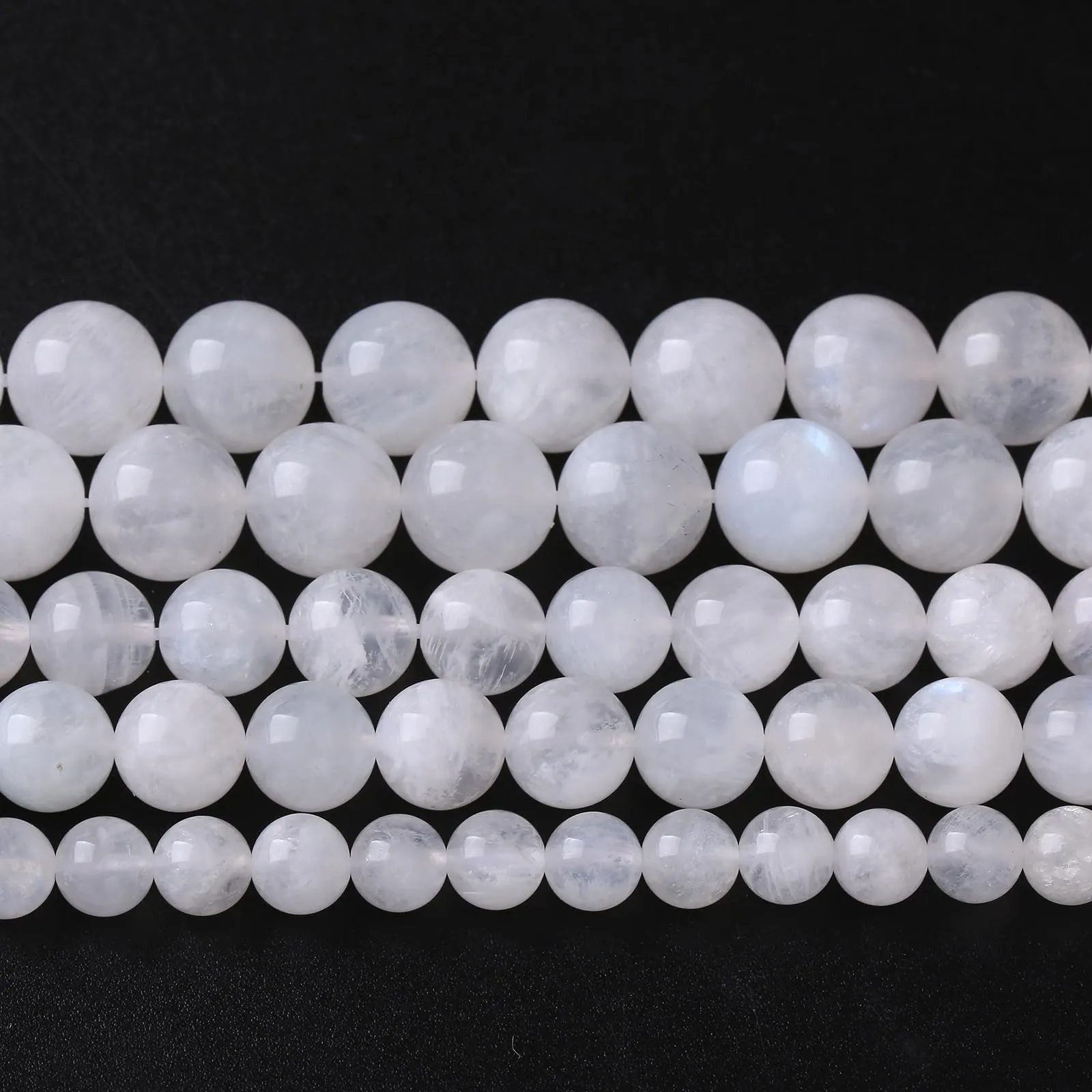 Jiejinyu Perline in Pietra di Luna Bianca Naturale 6 mm, 120 Pezzi - immagine 3