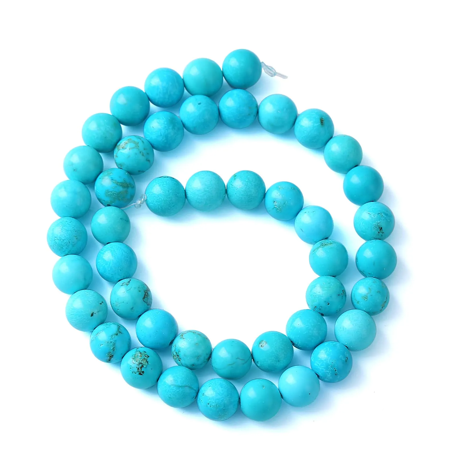 Jiejinyu Perline in Pietra Turchese Naturale 12 mm, 32 Pezzi - immagine 5