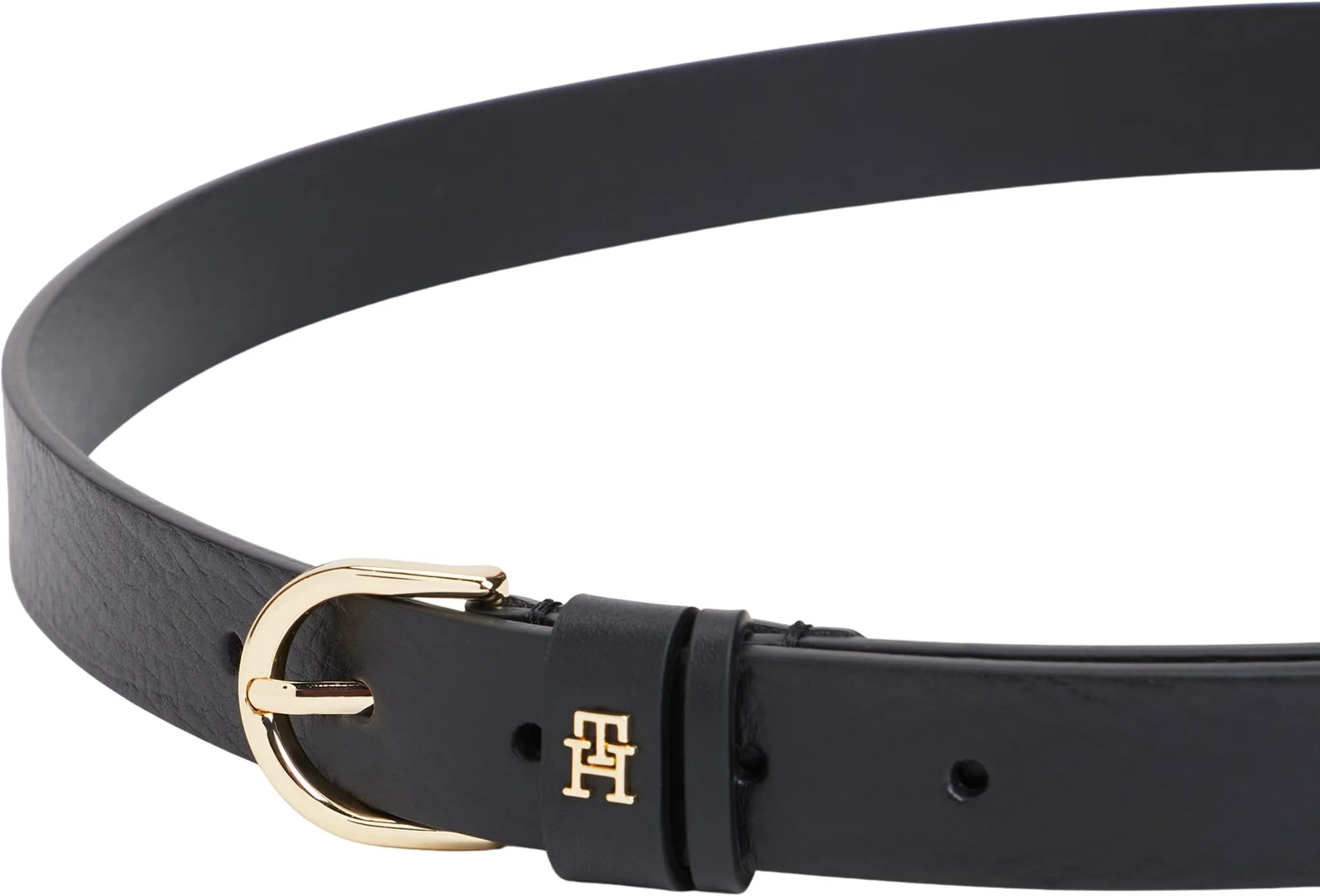 Tommy Hilfiger Donna Cintura Essential Effortless, Pelle, Nero, 2,5 cm, 95 cm - immagine 4