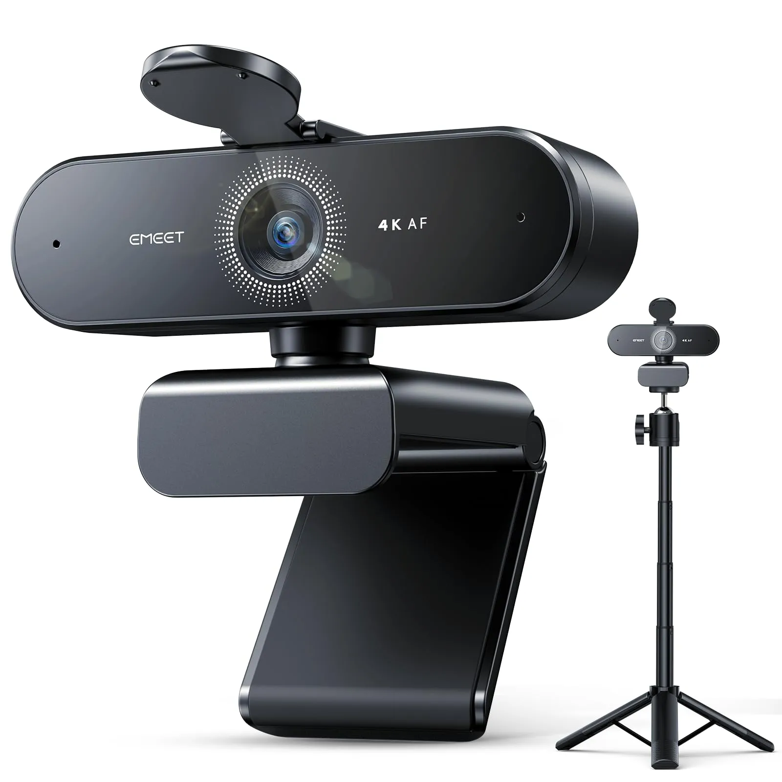 EMEET Nova 4K Webcam Ultra HD con Microfoni a Cancellazione del Rumore, Grandangolo 73°, PDAF e Protezione dell'Obiettivo - immagine 1