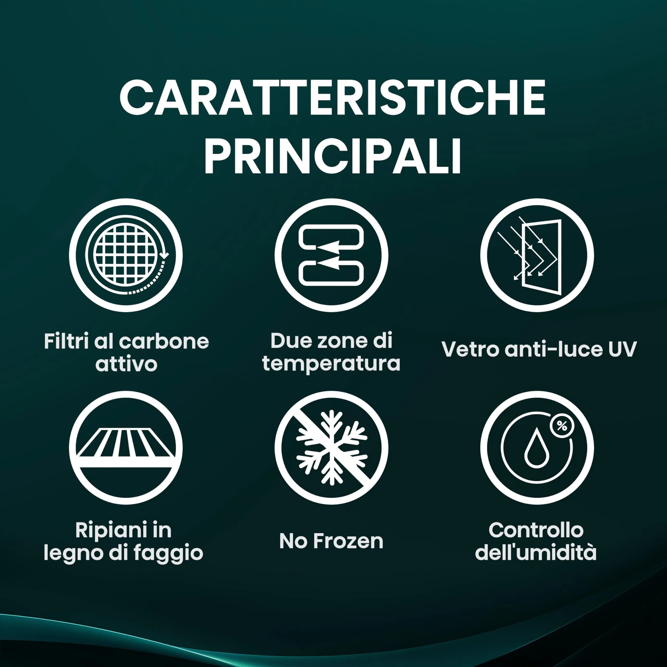 Hisense RW3N230GELF Cantinetta Vino 108 Bottiglie, Classe F, Nero - immagine 3