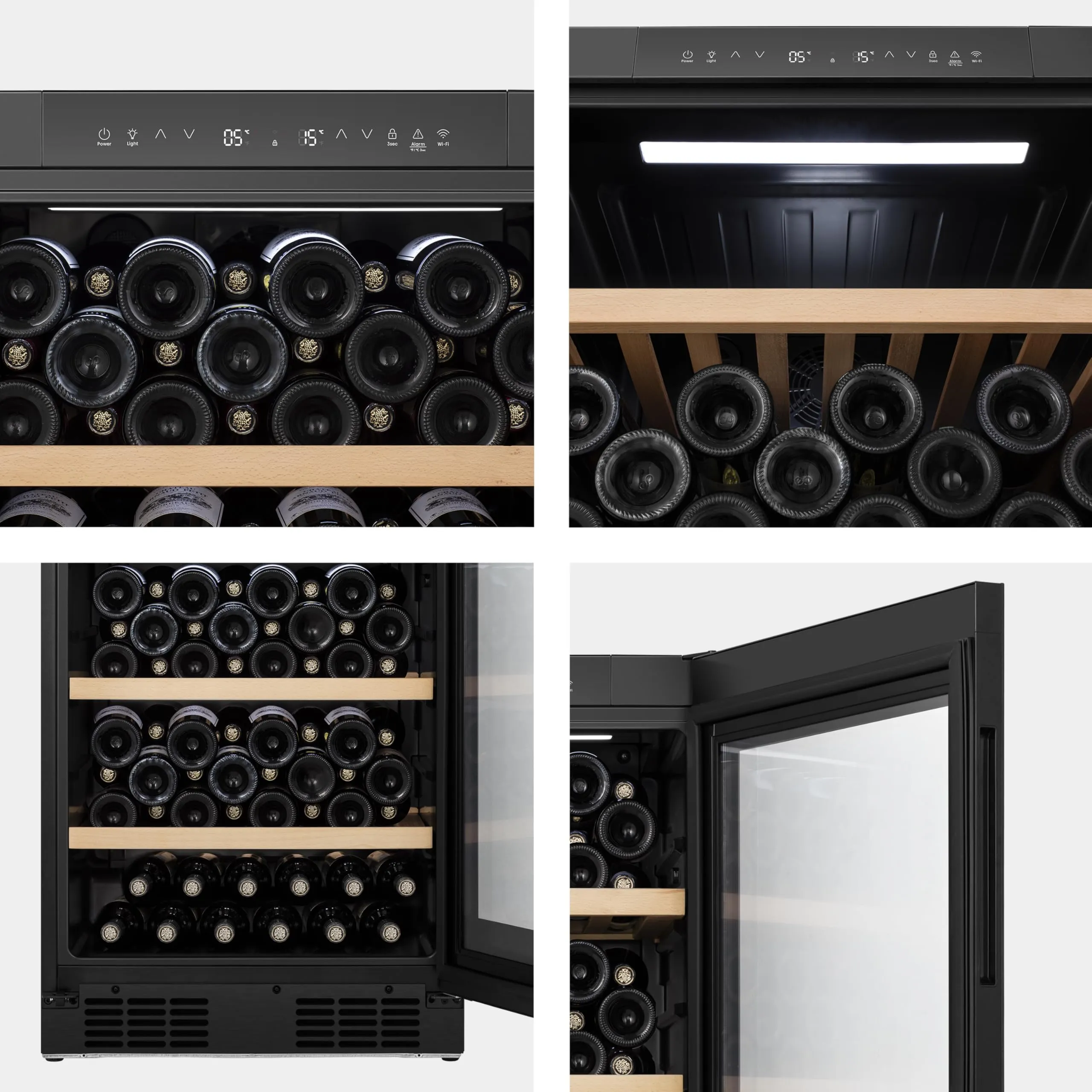Hisense RW3N230GELF Cantinetta Vino 108 Bottiglie, Classe F, Nero - immagine 11