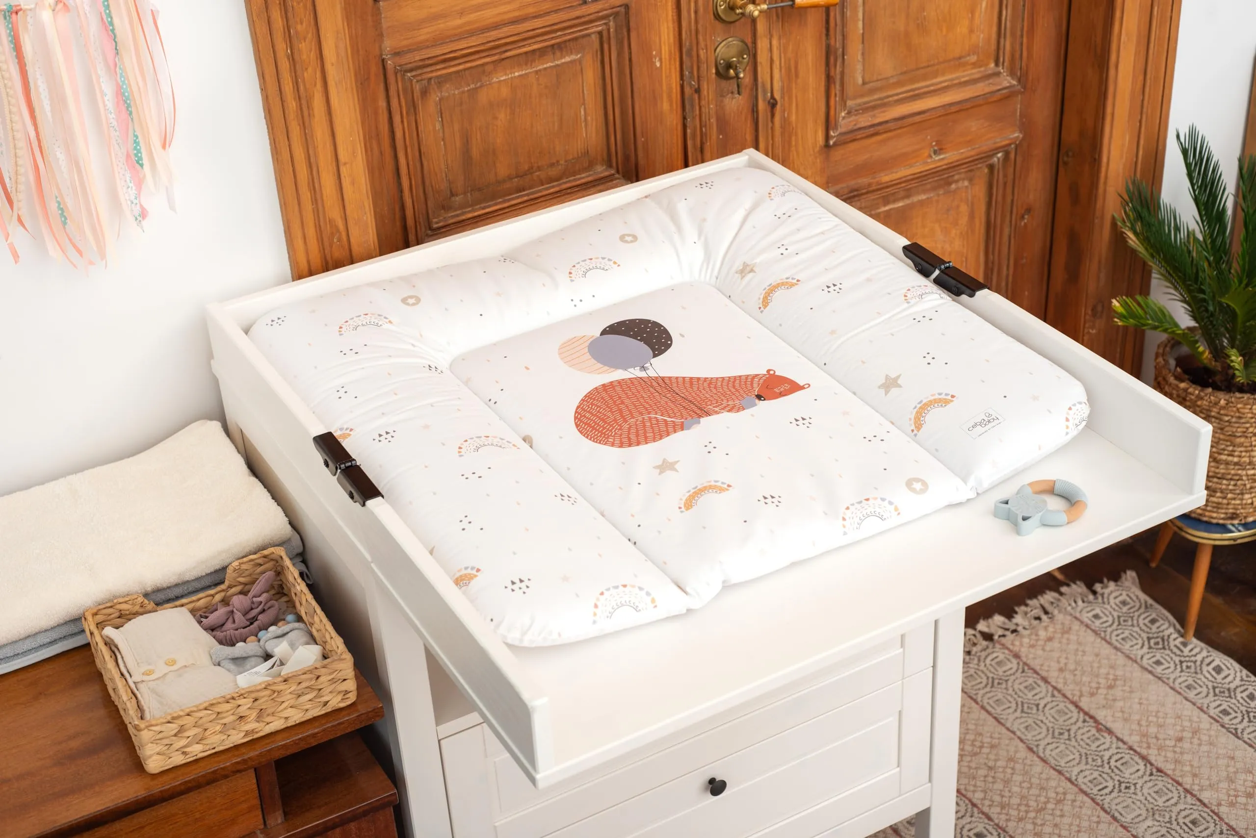 Ceba Baby Fasciatoio Materassino, Lavabile e Impermeabile, Certificato Öko-Tex, 70x50 cm - Amici della foresta - immagine 8