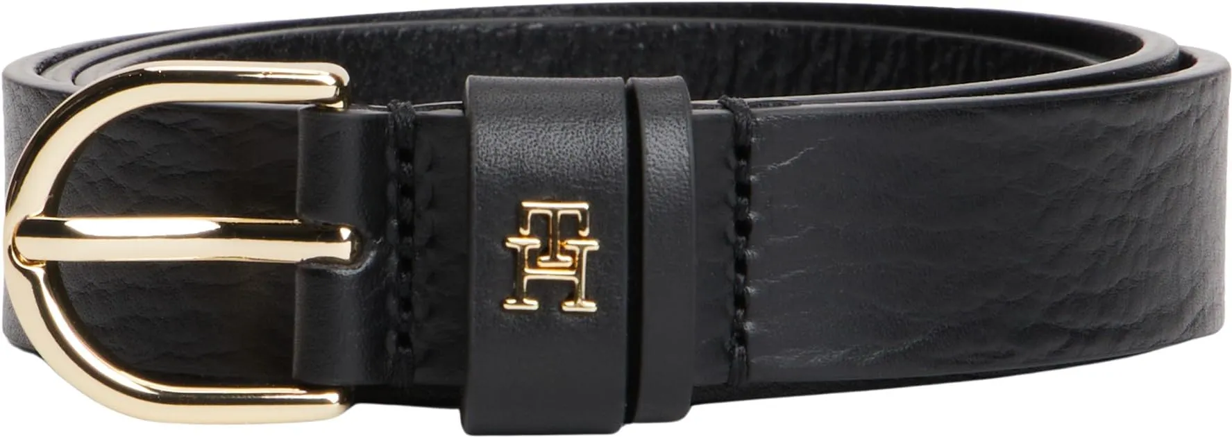 Tommy Hilfiger Donna Cintura Essential Effortless, Pelle, Nero, 2,5 cm, 75 cm - immagine 5