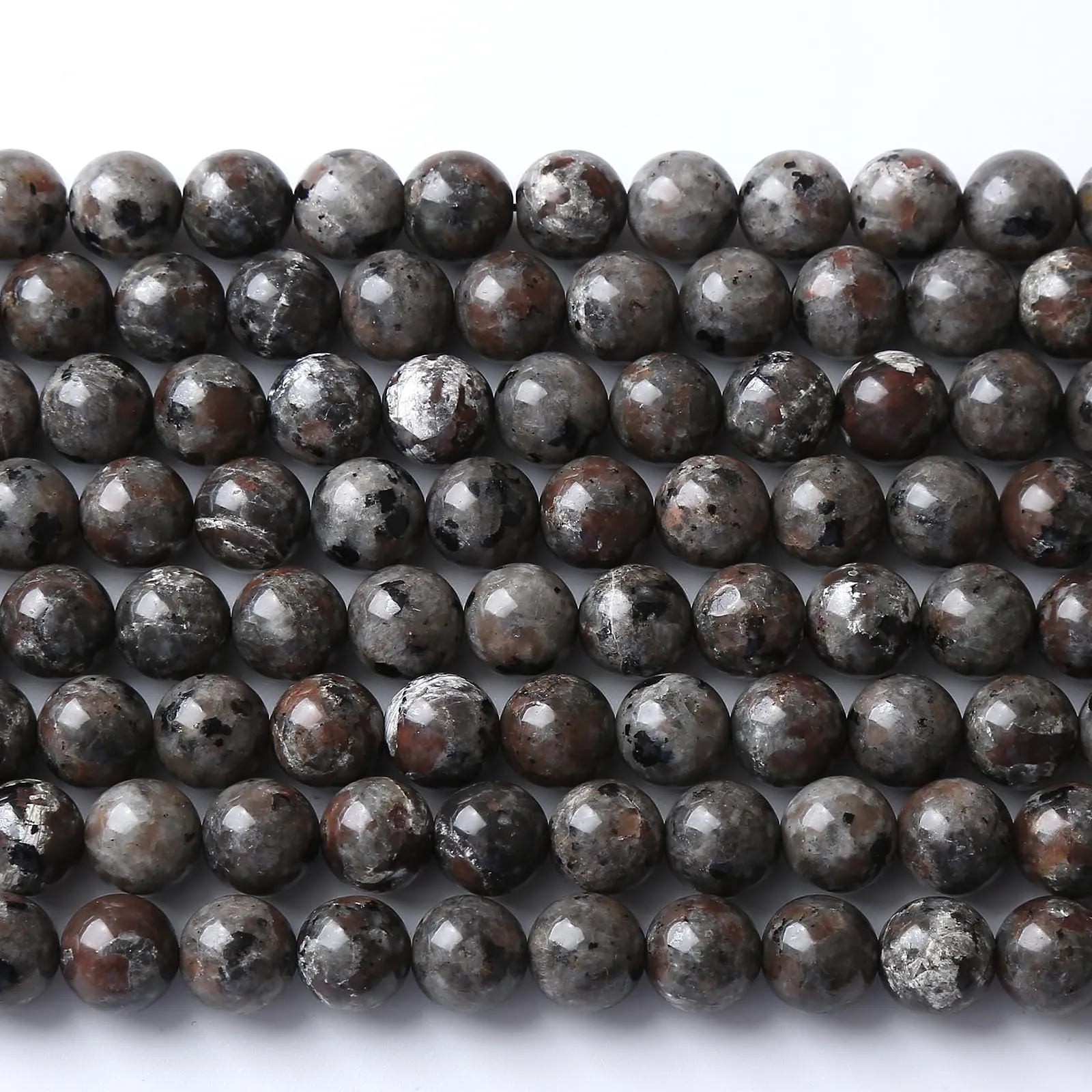 jiejinyu Perle di pietra Yooperlite fiammeggiante 8mm, 85 pezzi - immagine 6