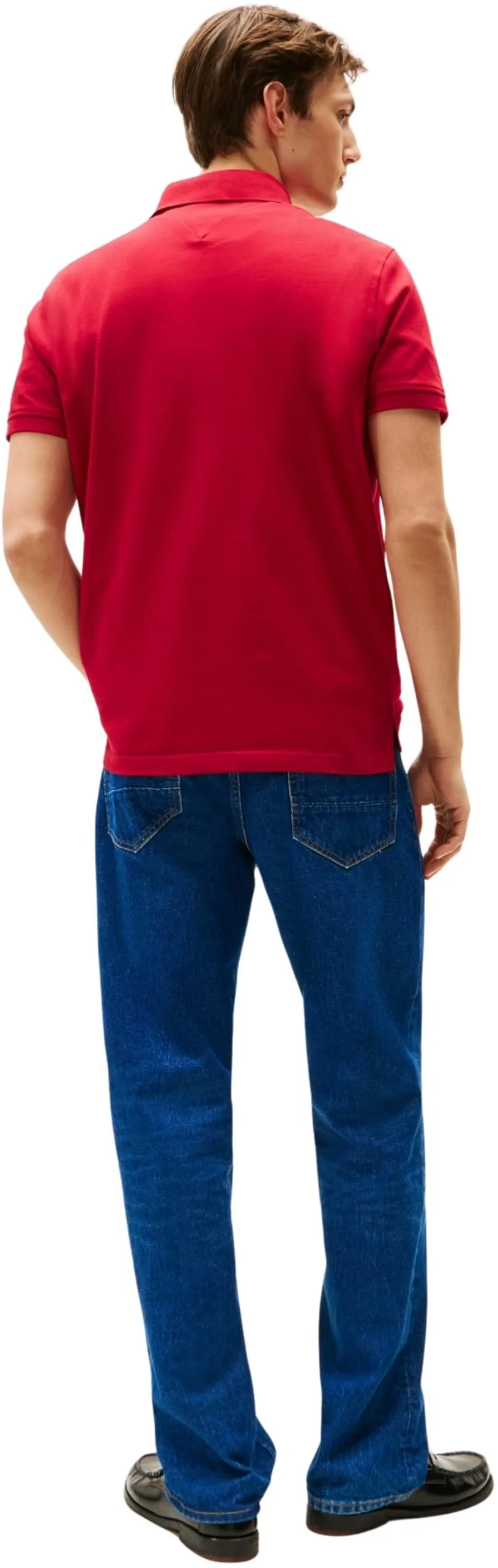 Tommy Hilfiger Polo Maniche Corte 1985 Regular Fit, Medium Red, XL - immagine 2