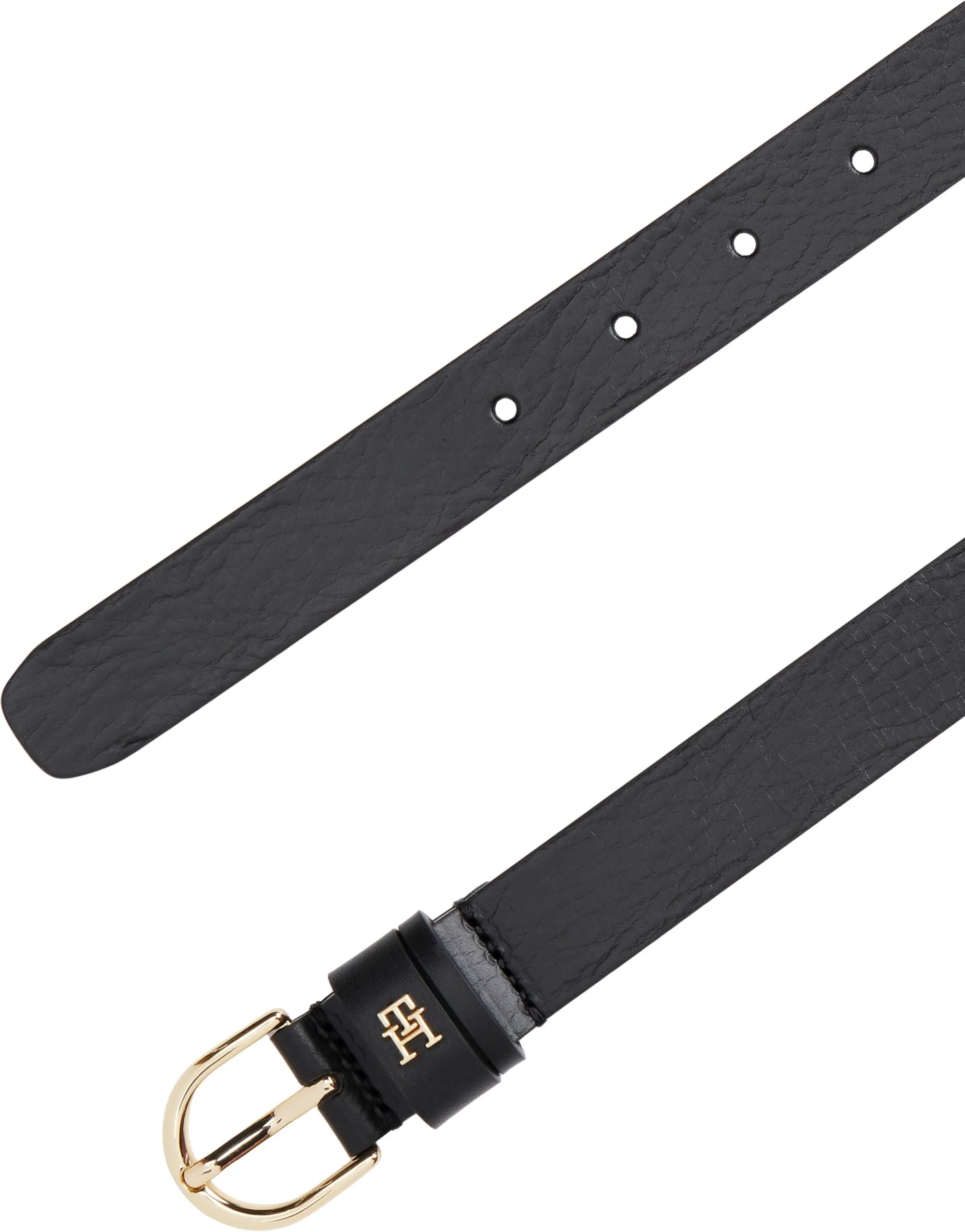 Tommy Hilfiger Donna Cintura Essential Effortless in Pelle, Nero, 2,5 cm, 100 cm - immagine 3