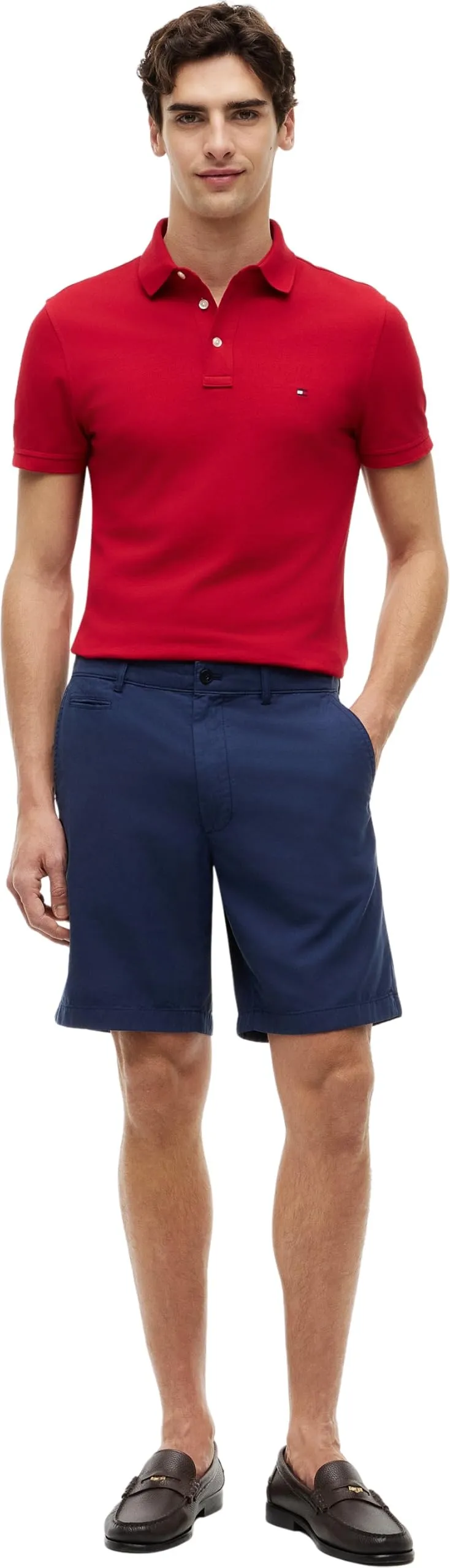 Tommy Hilfiger 1985 Slim Fit Polo Shirt, Medium Red, XL - immagine 5