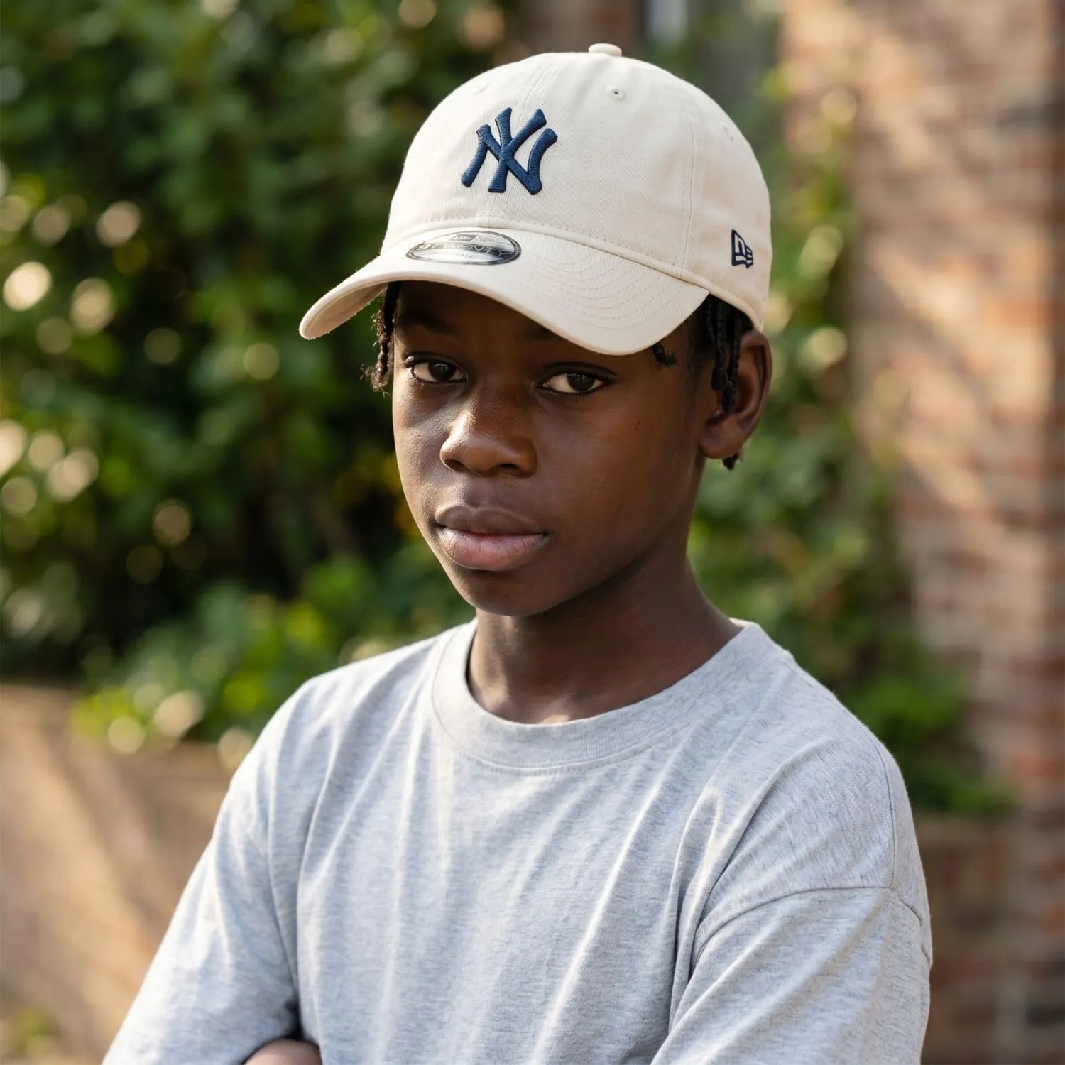 New Era New York Yankees Kids Cap, Beige Chiaro, 4 Years - immagine 2