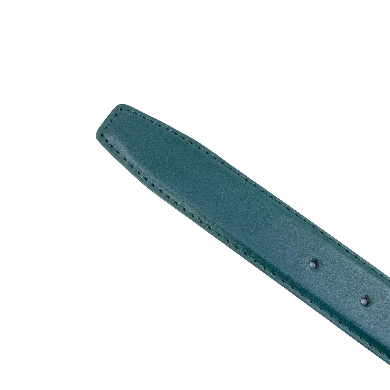 YEHMAN Cintura Classica in Pelle Bovina, 3 cm x 120 cm, Verde Scuro - immagine 6