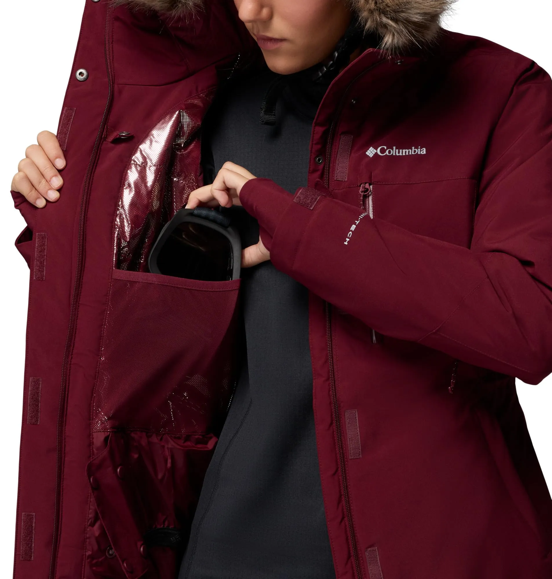 Columbia Ava Alpine II Giacca Termica Donna, Vino Ricco, 2X - immagine 3