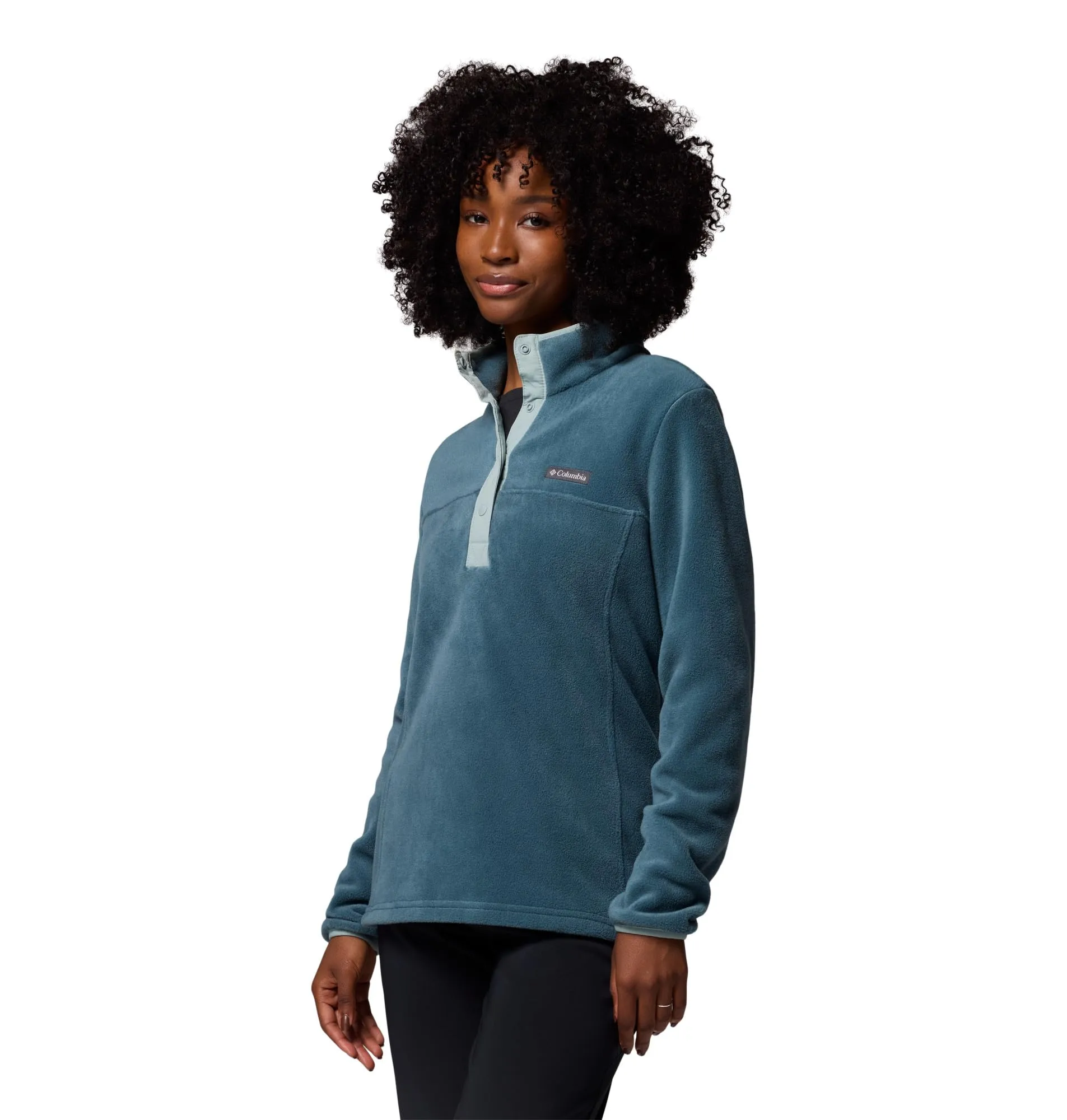 Columbia Benton Springs 1/2 Snap Pullover, Everblue Crushed Blue, XS - immagine 2