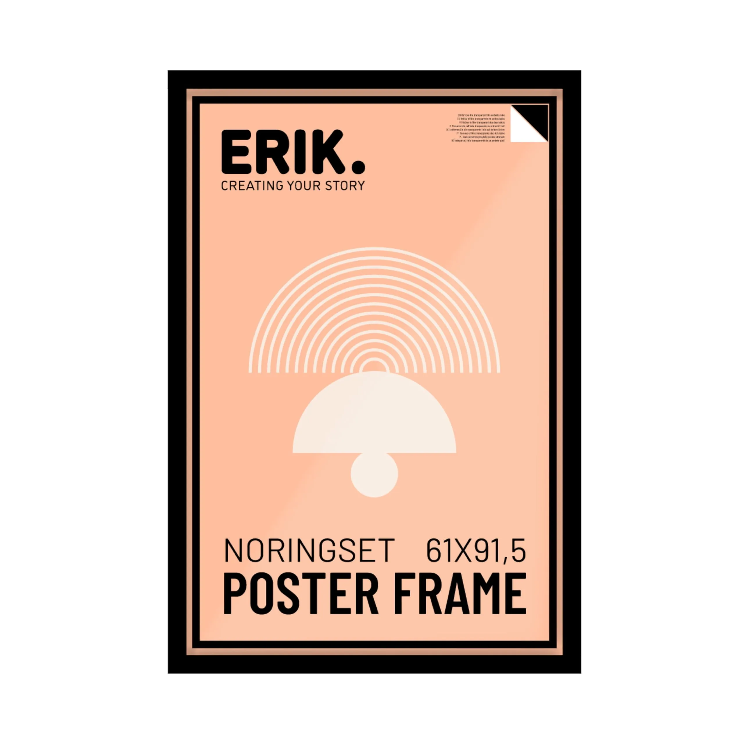 Grupo Erik Cornice MDF Nera 61x91,5 cm - immagine 1