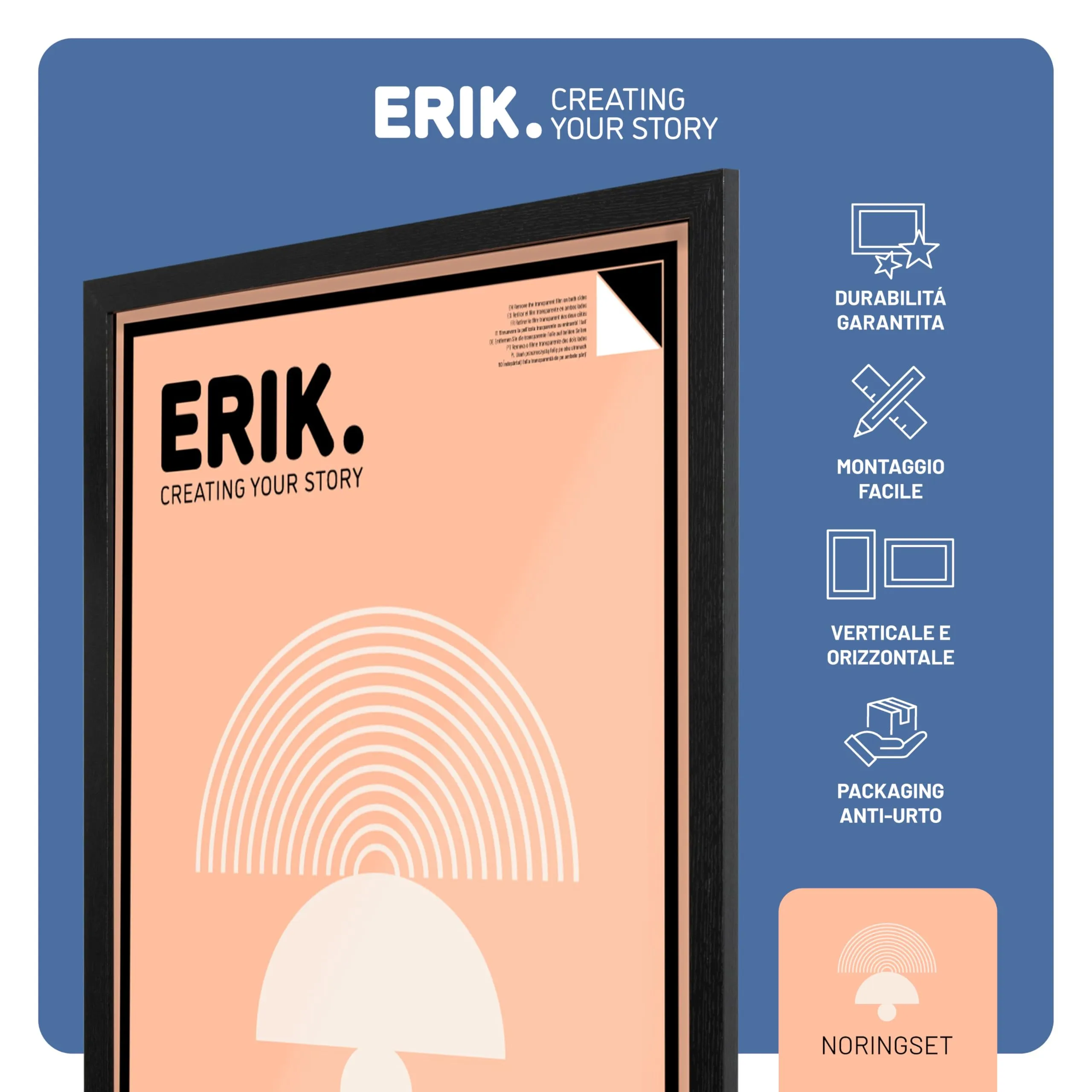 Grupo Erik Cornice MDF Nera 61x91,5 cm - immagine 2