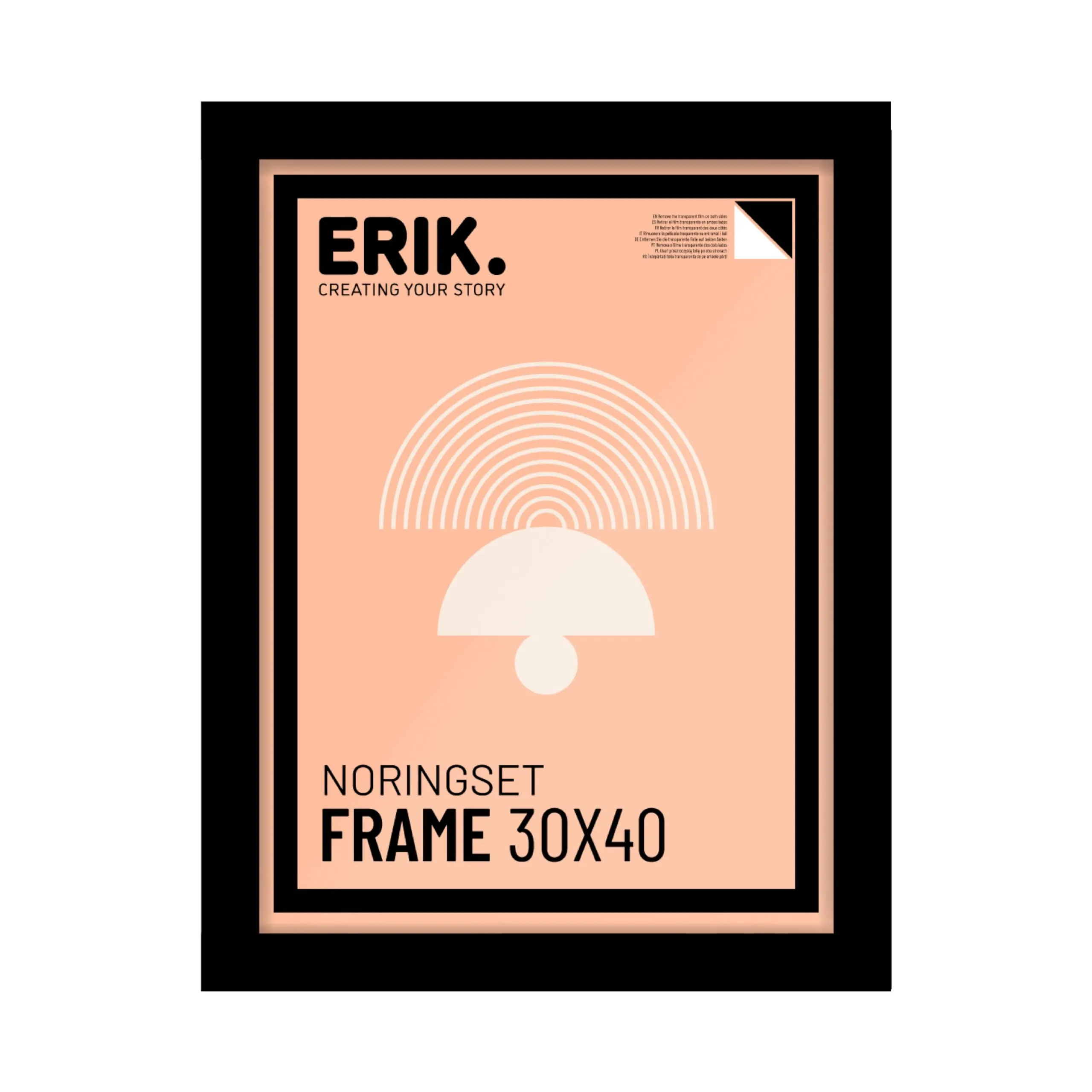 Grupo Erik Cornice MDF 30 x 40 cm Nera - immagine 1