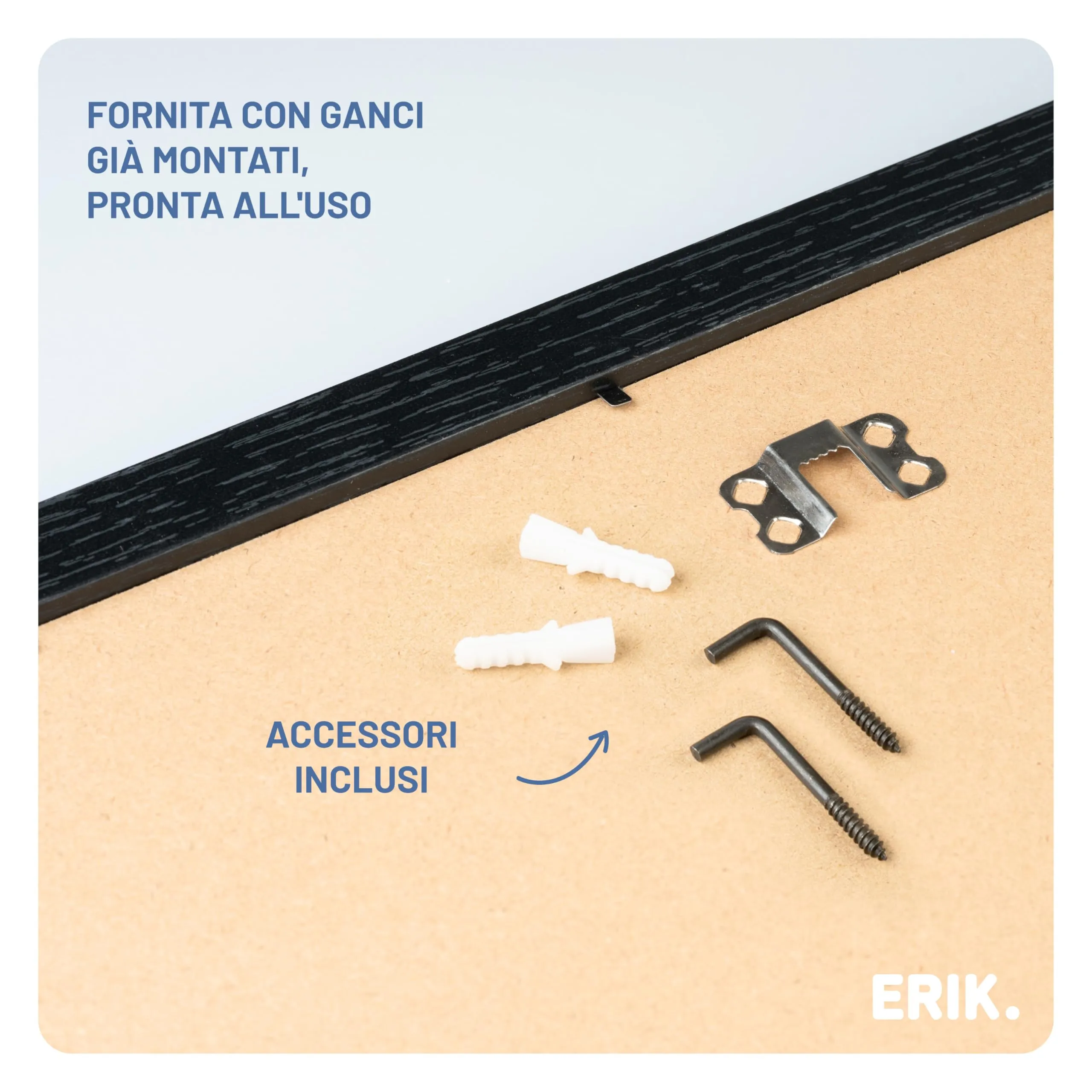 Grupo Erik Cornice MDF 42x59,4 cm Nera - immagine 5
