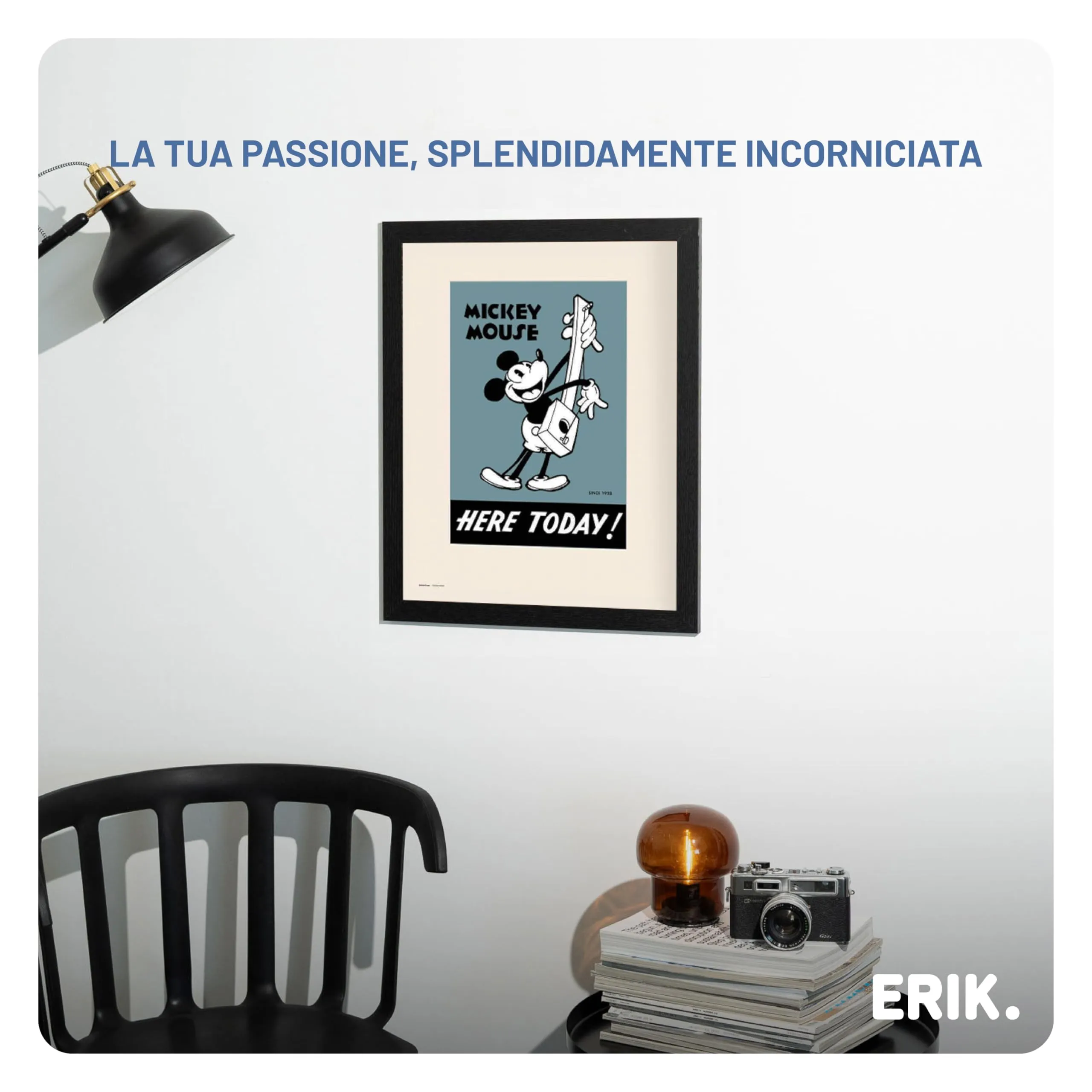 Grupo Erik Cornice 40x50 cm Nera Portafoto da Parete in MDF - immagine 6
