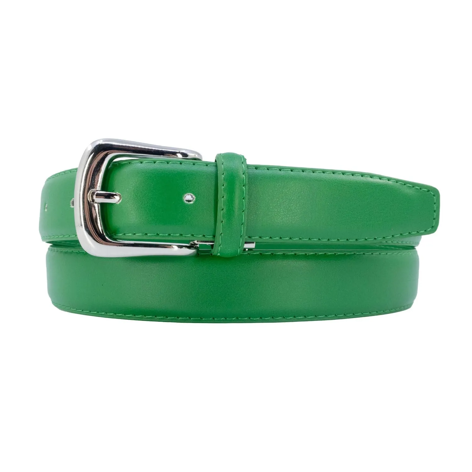 YEHMAN Cintura in pelle bovina, 3 cm x 120 cm, verde - immagine 2