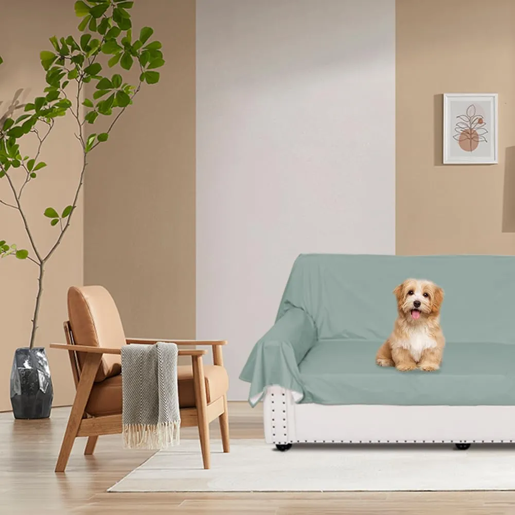 DUJUIKE Copriletto Impermeabile per Letto Matrimoniale, Super King 230 x 300 cm, Verde - immagine 5