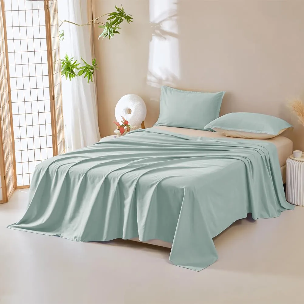 DUJUIKE Copriletto Impermeabile per Letto Matrimoniale, Super King 230 x 300 cm, Verde - immagine 6