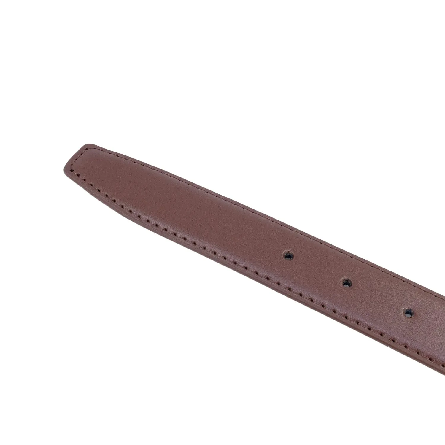 YEHMAN Cintura in crosta di pelle bovina, 3 cm x 120 cm, Cognac - immagine 6