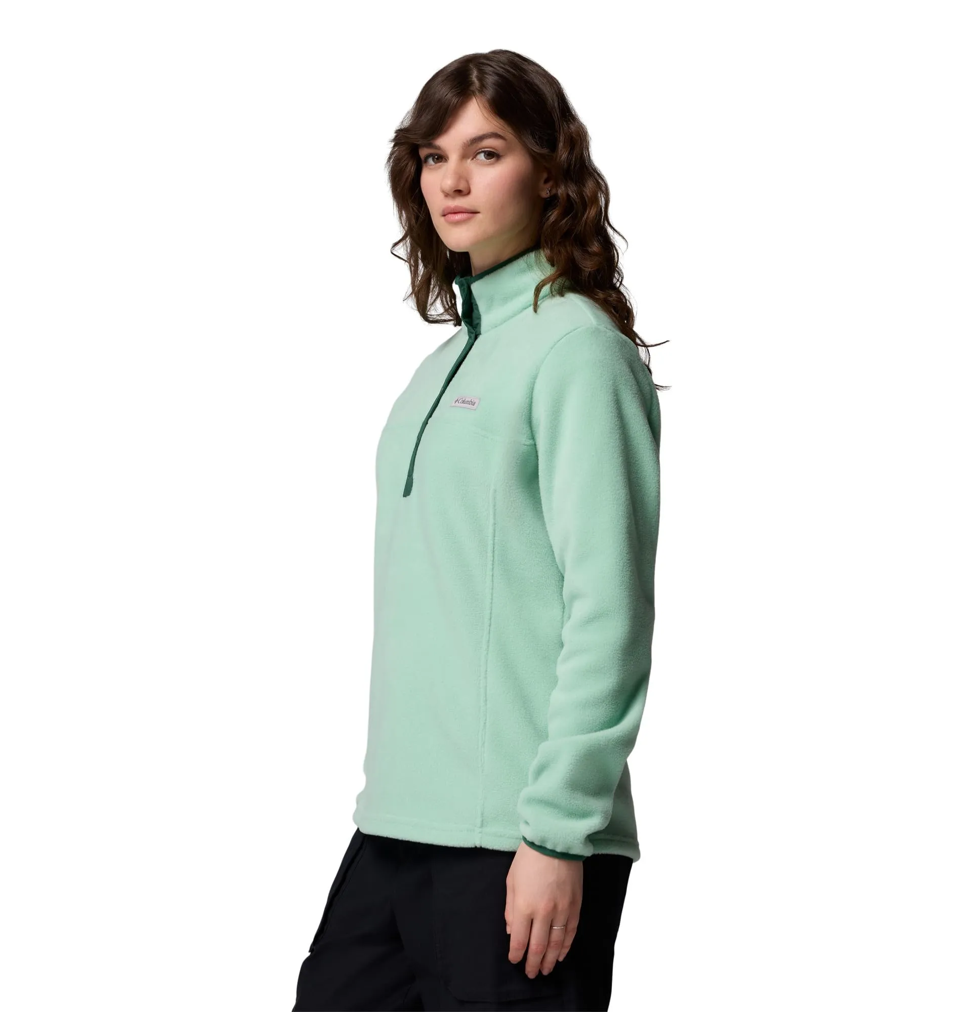 Columbia Benton Springs 1/2 Snap Pullover 2, Nuova Menta, Foresta Pluviale, S - immagine 3